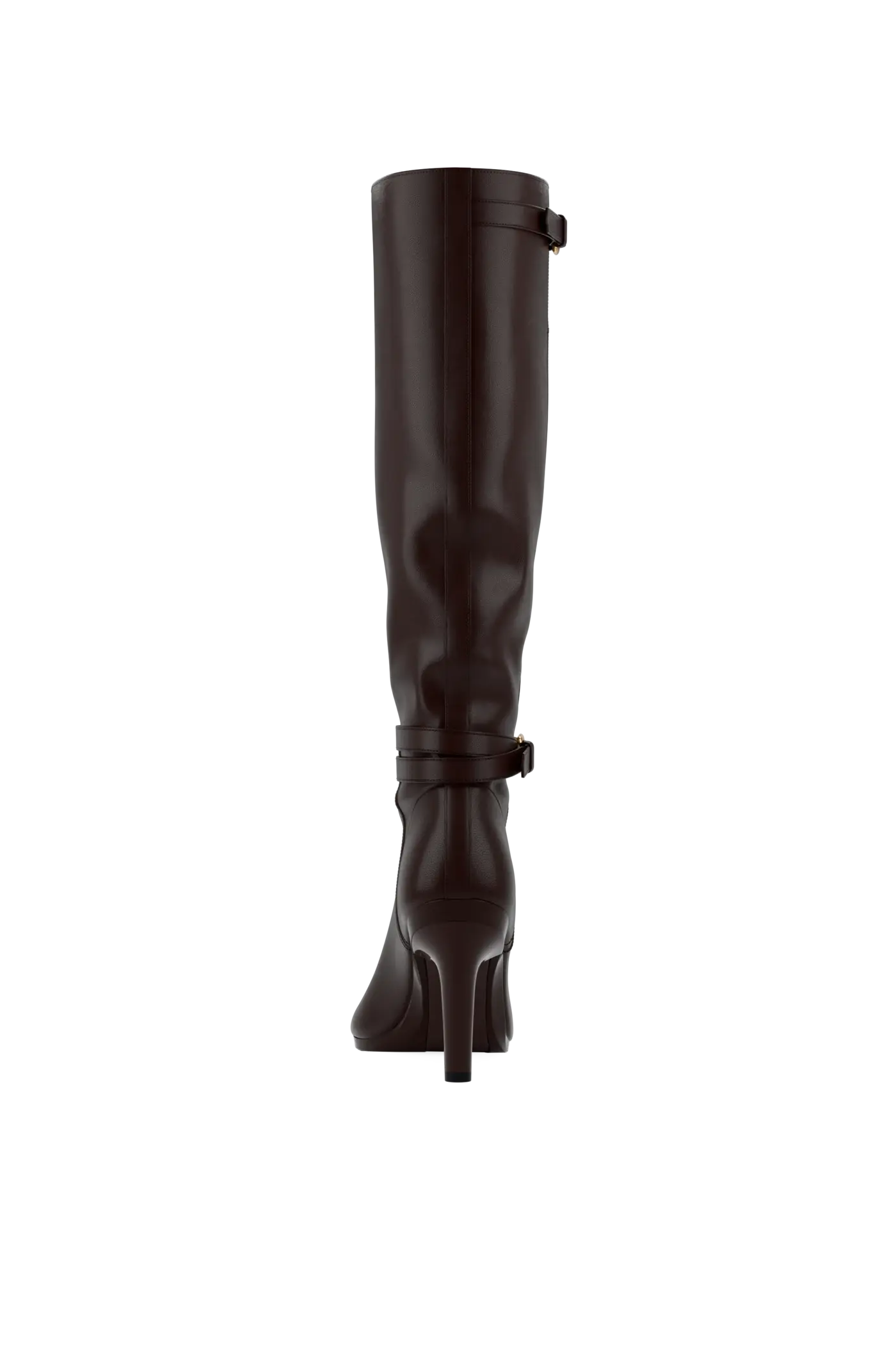 The Harper Boot - Chocolate Leather 4 Stiletto
