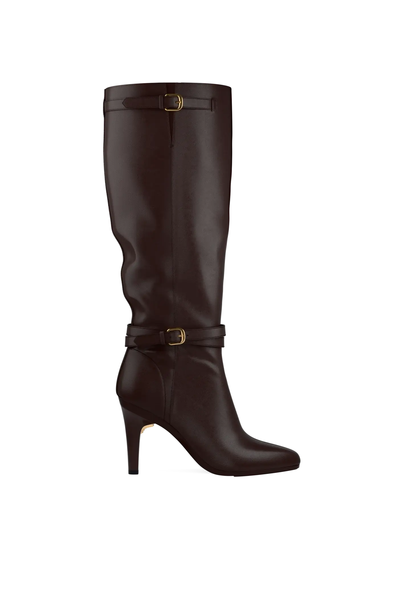 The Harper Boot - Chocolate Leather 4 Stiletto