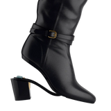 Harper Boot - Coal Black Leather 3 Block