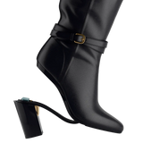 Harper Boot - Coal Black Leather 4 Block