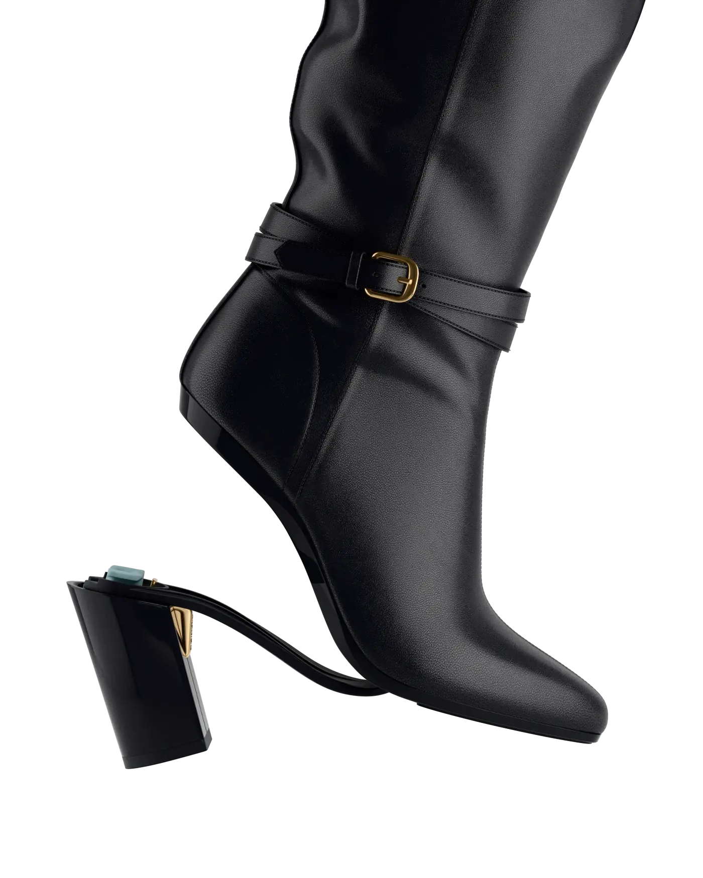 Harper Boot - Coal Black Leather 4 Block