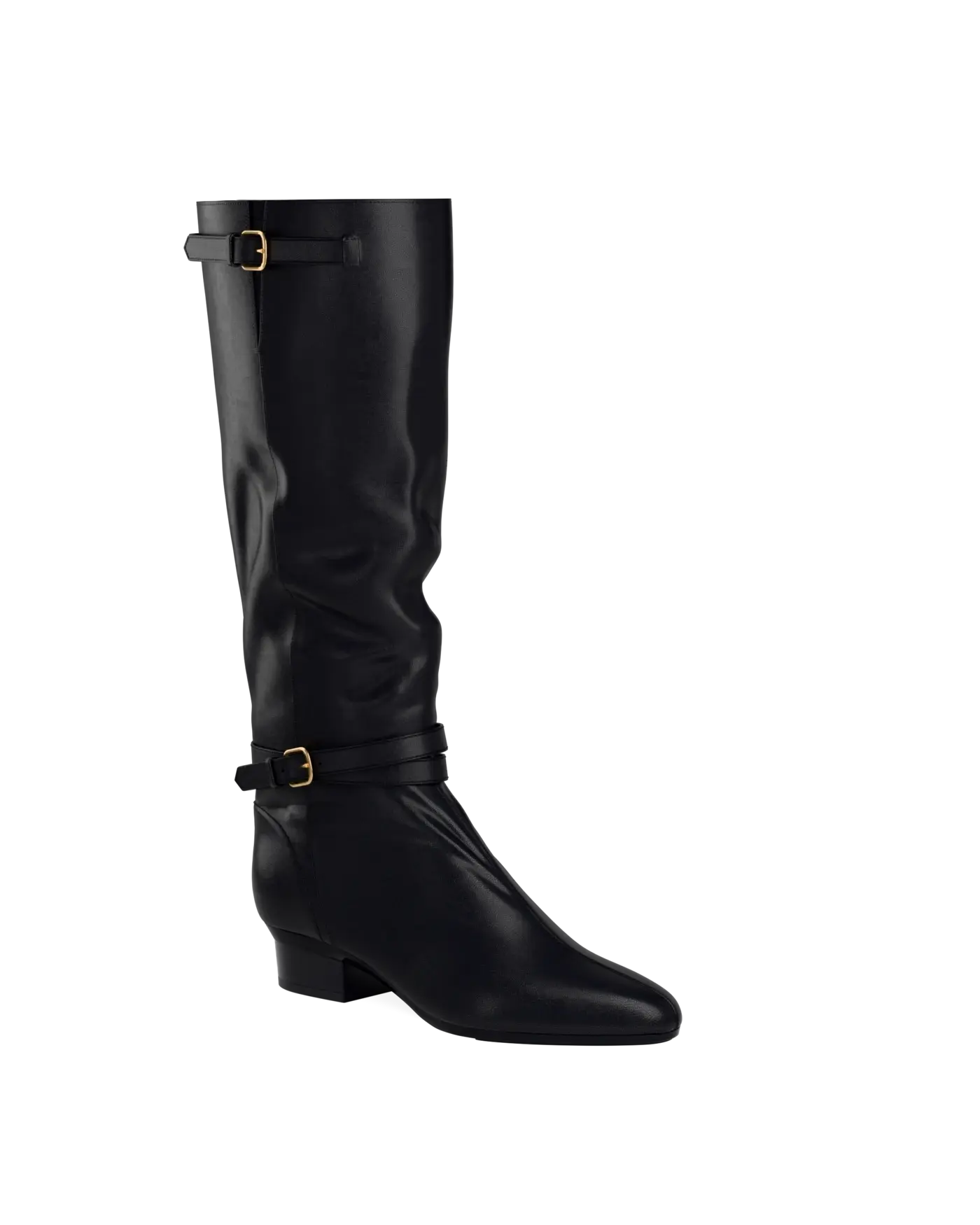 Harper Boot - Coal Black Leather 3 Block