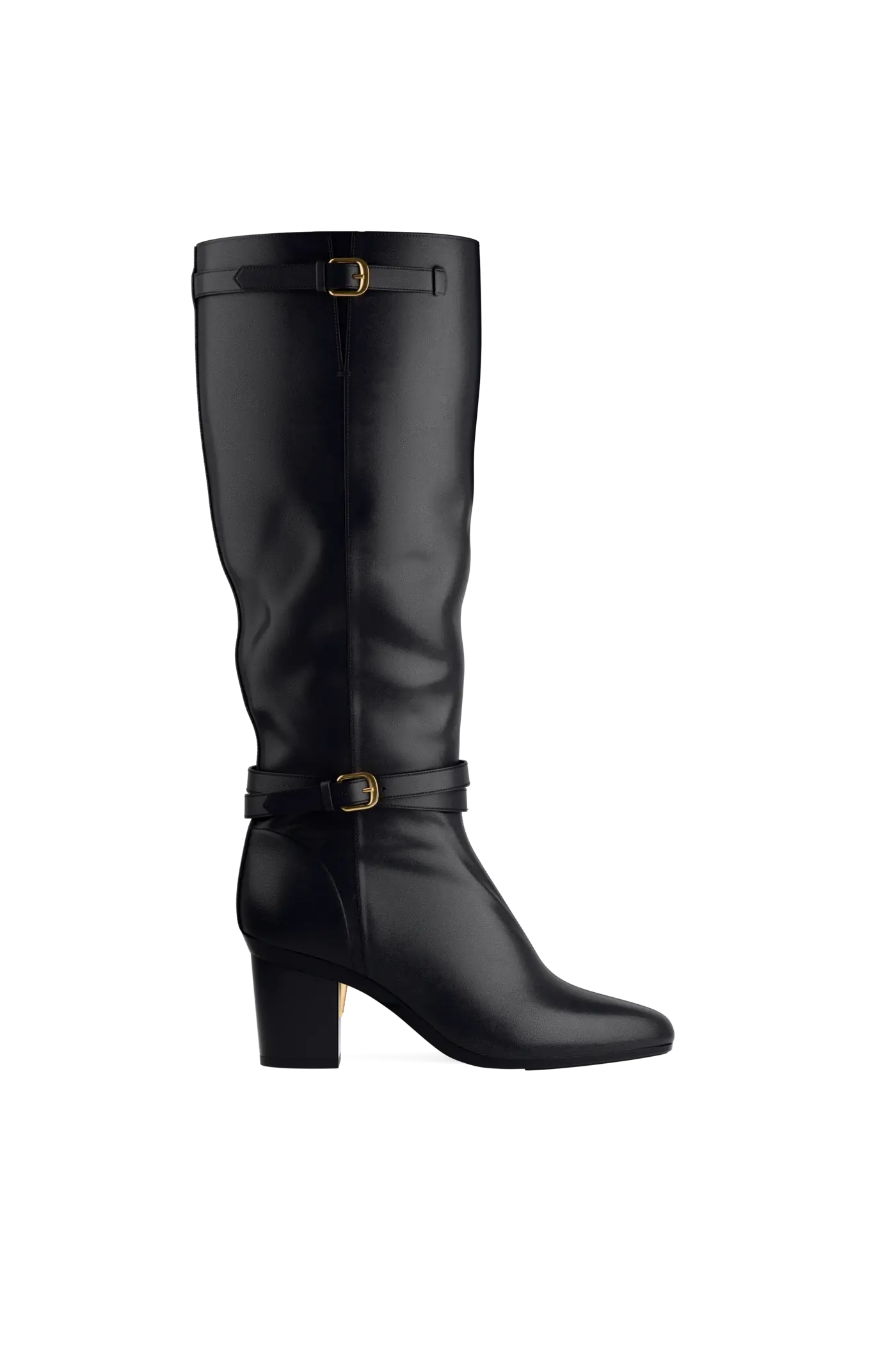 The Harper Boot - Coal Leather 3 Block