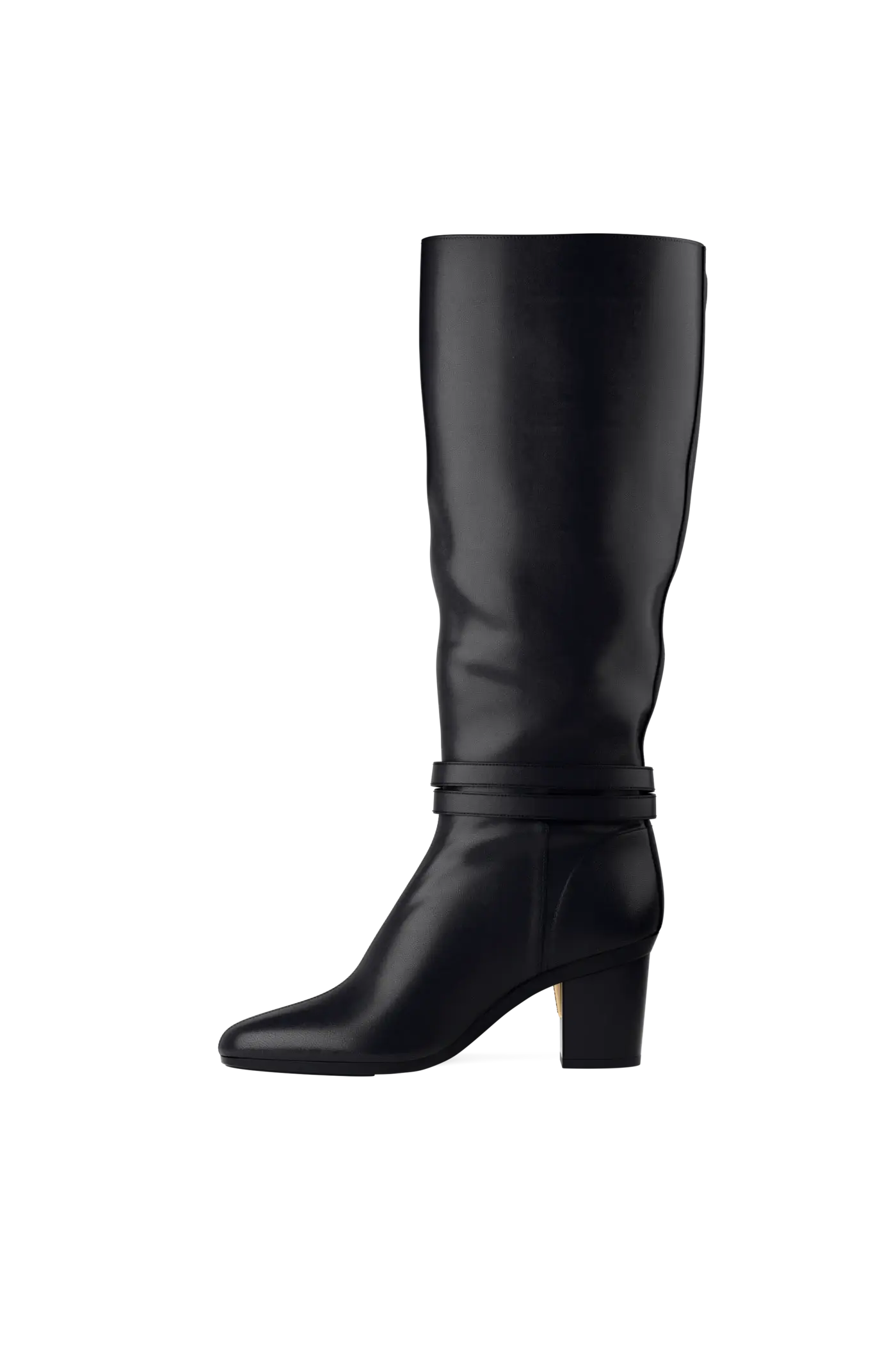The Harper Boot - Coal Leather 3 Block