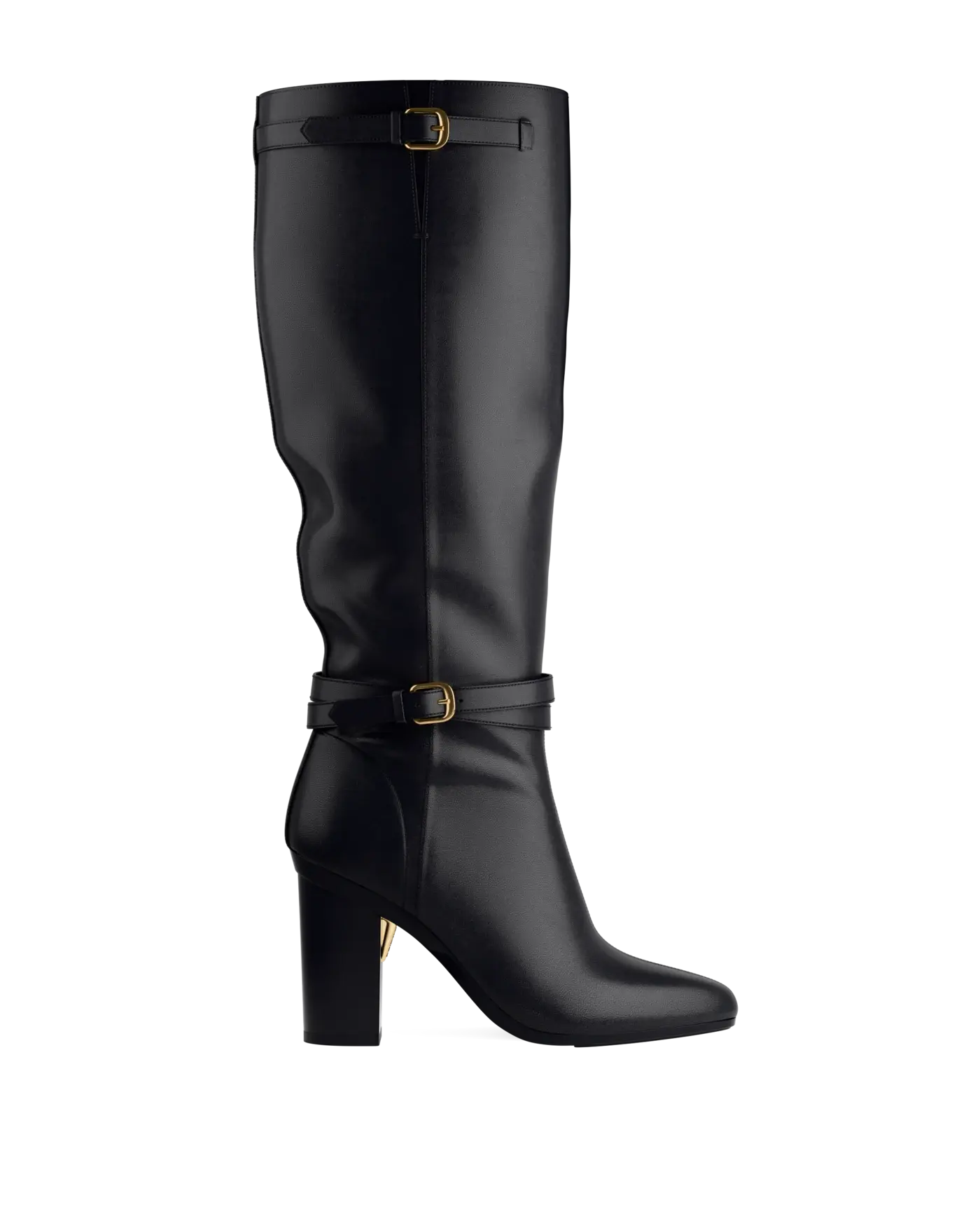 Harper Boot - Coal Black Leather 4 Block