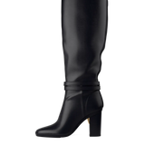 Harper Boot - Coal Black Leather 4 Block