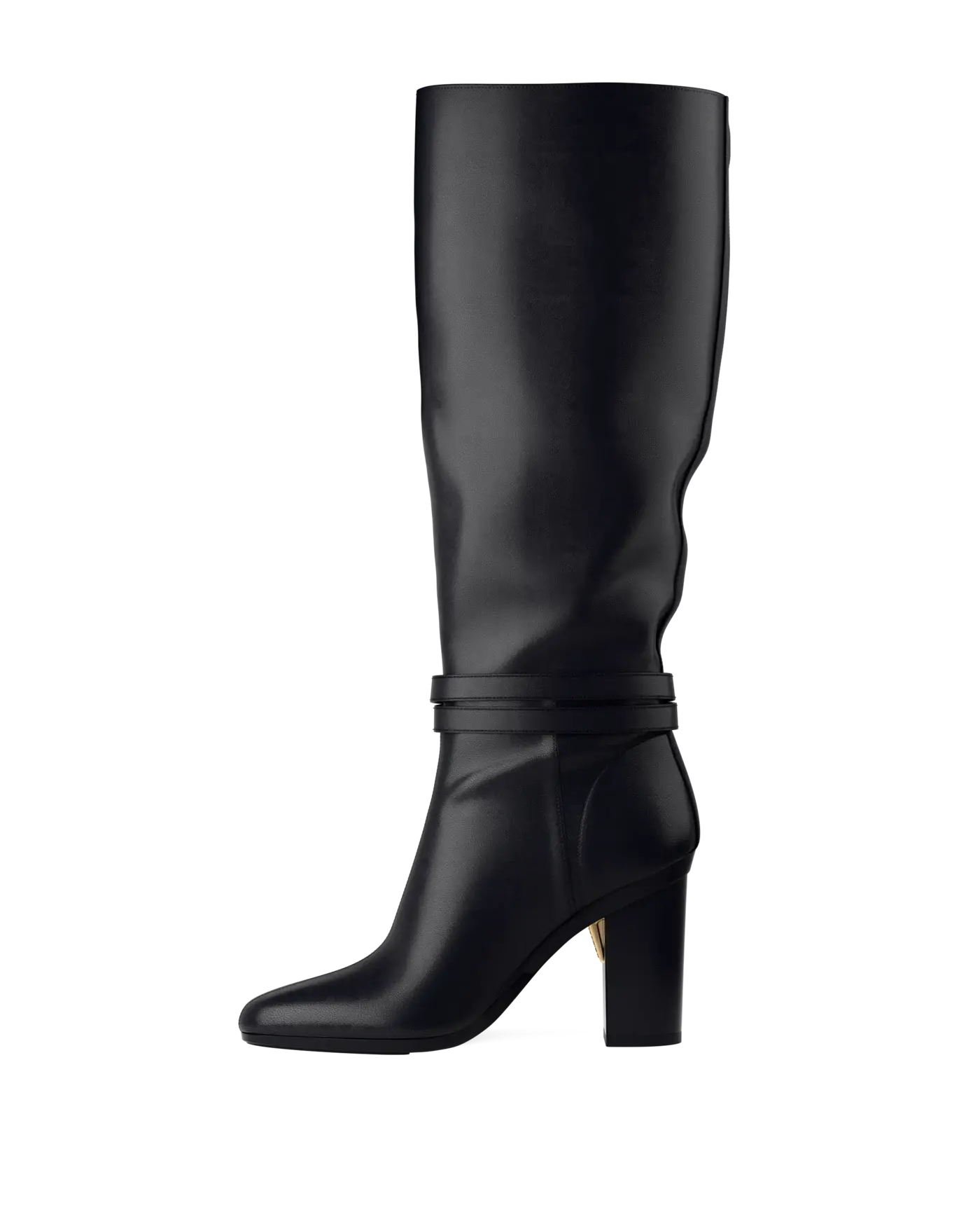 Harper Boot - Coal Black Leather 4 Block