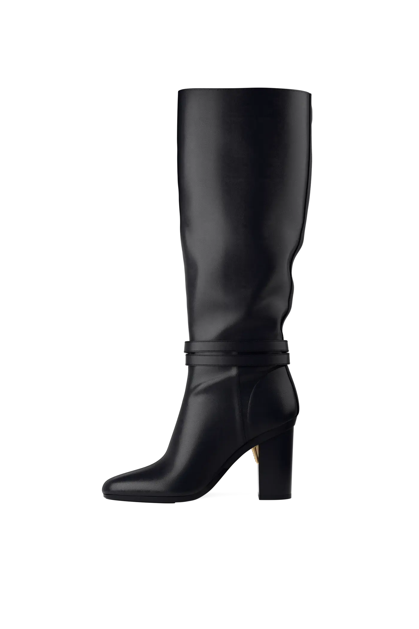 The Harper Boot - Coal Leather 4 Block