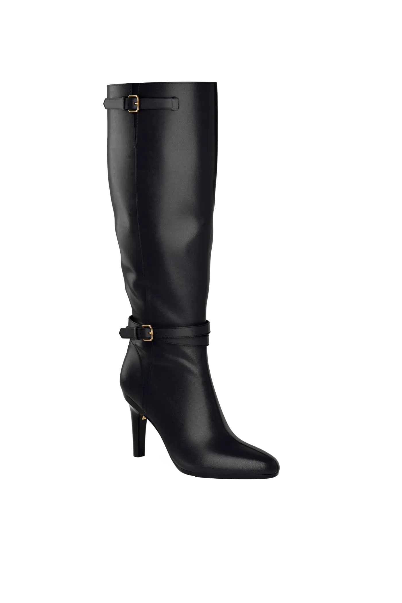 The Harper Boot - Coal Leather 4 Stiletto