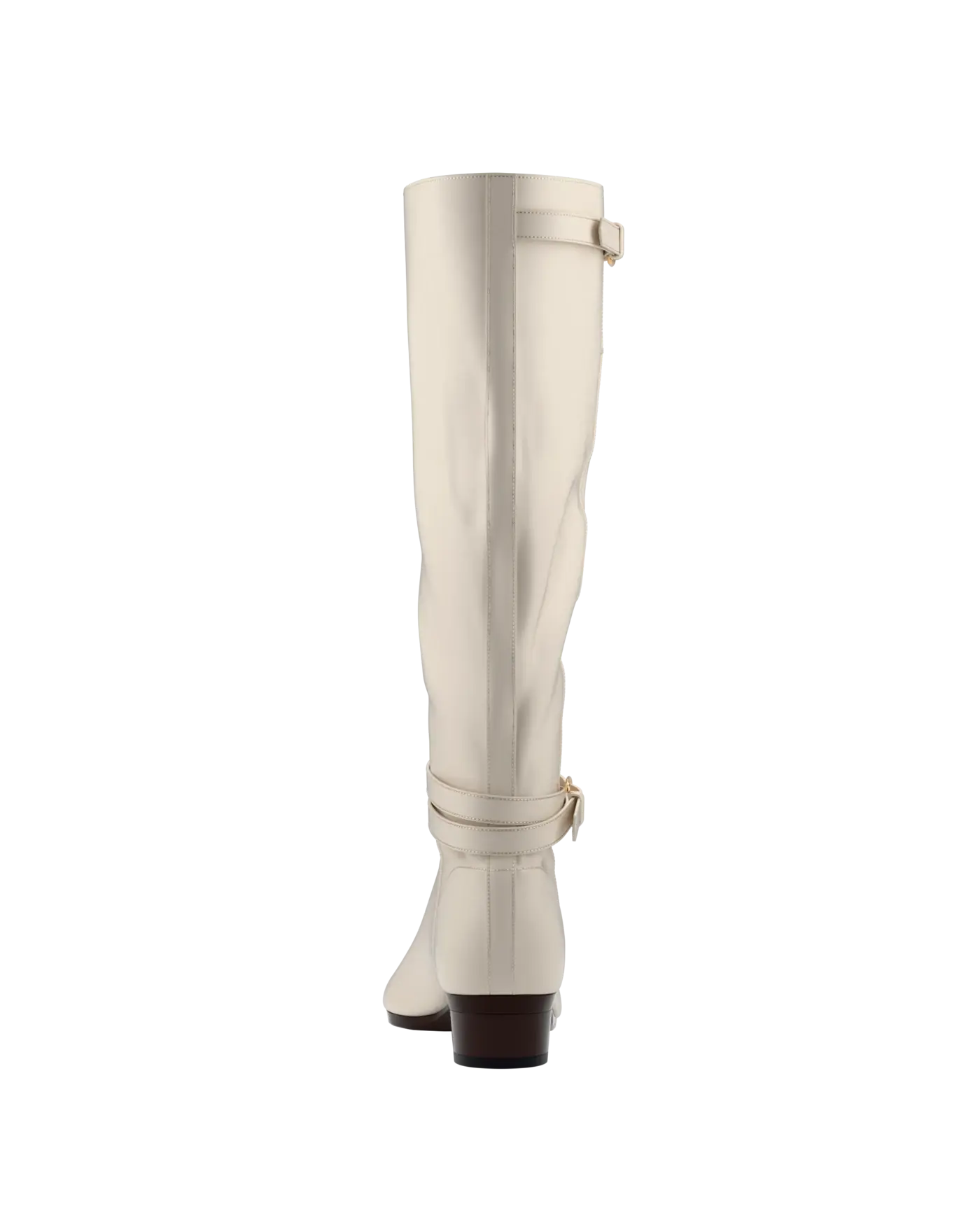Harper Boot - Ivory Leather Flat