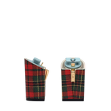 Block Heel Kit 4 Holiday Plaid, 4-inch interchangeable block heel. Pashion convertible heels go from heel to flat and are customizable with interchangeable heel kits.