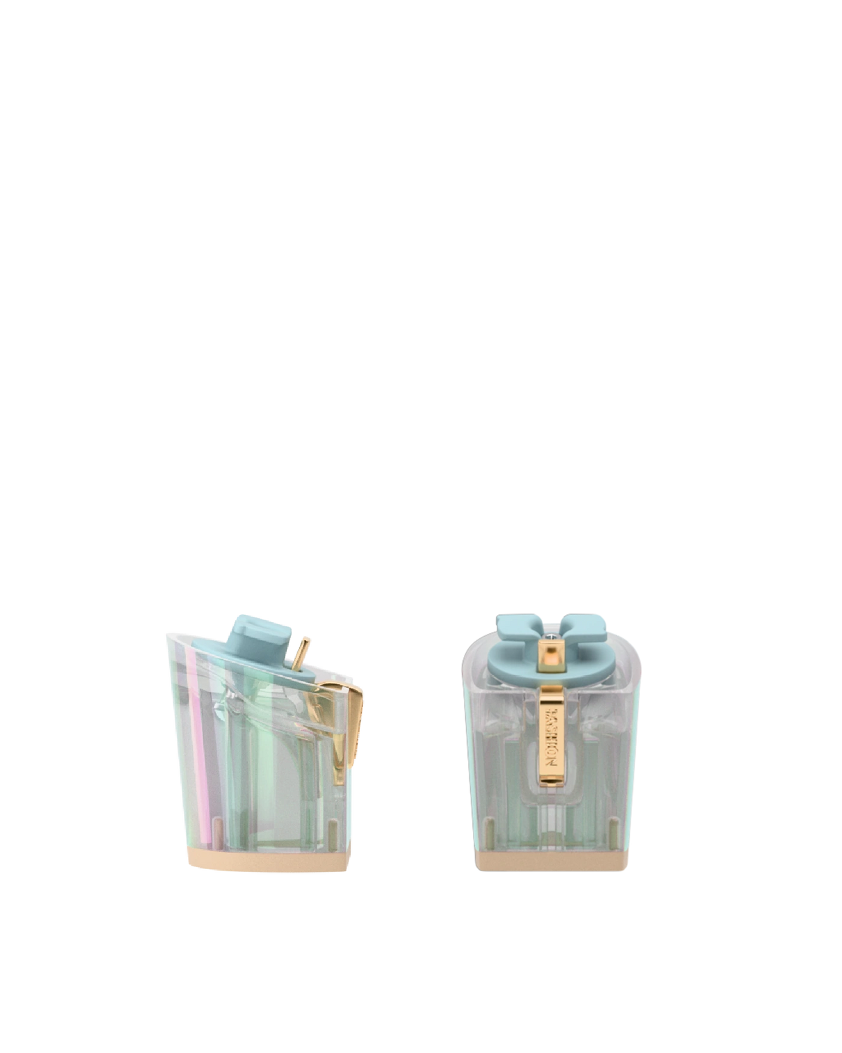 Block Heel Kit 3 Iridescent Transparent, 3-inch interchangeable block heel. Pashion convertible heels go from heel to flat and are customizable with interchangeable heel kits.