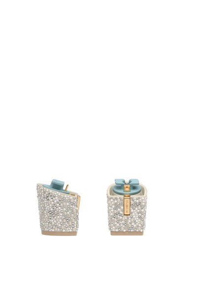 Block Heel Kit 3 Ivory Pearl & Rhinestone