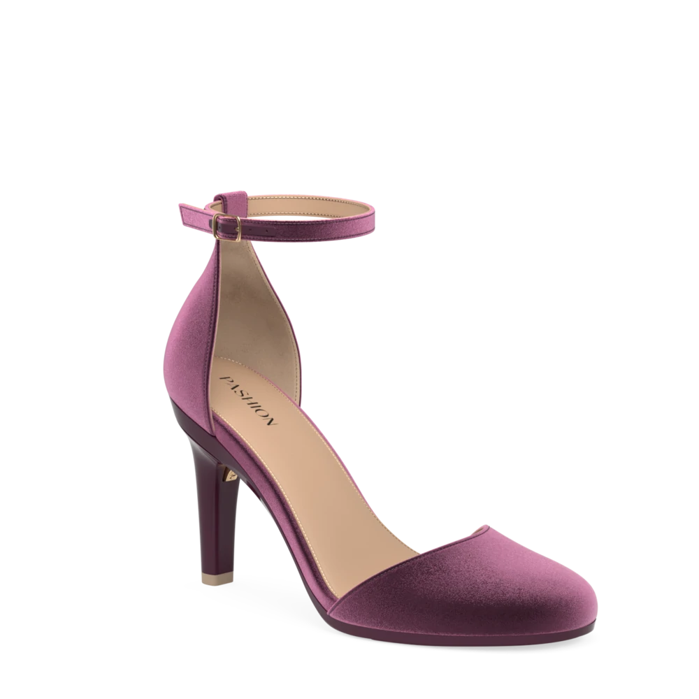 The Jocelyn - Sugar Plum Velvet 4 Stiletto