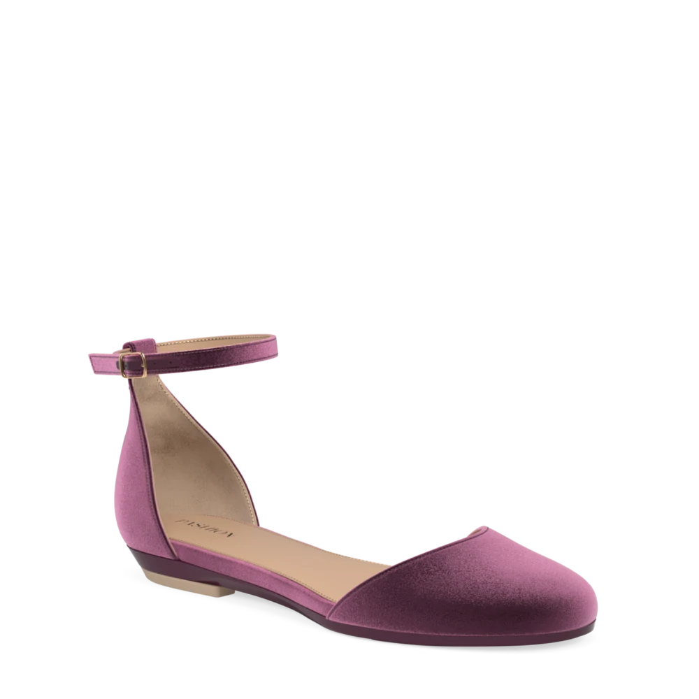 The Jocelyn - Sugar Plum Velvet 3 Stiletto