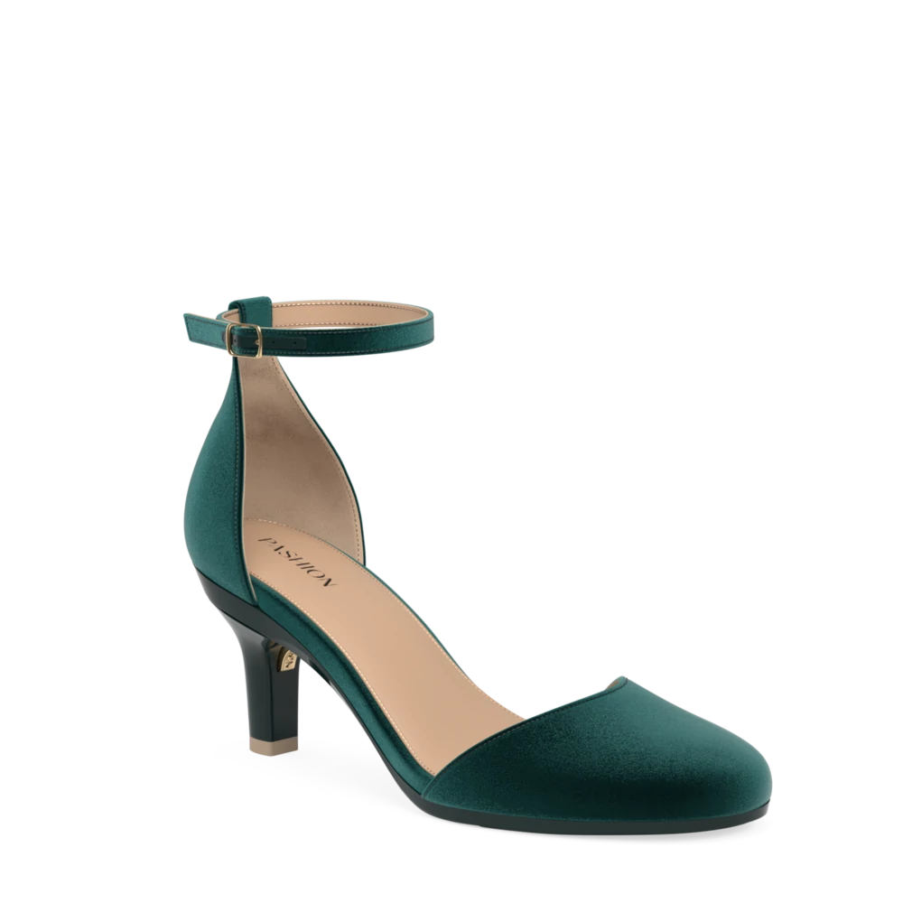 The Jocelyn - Forest Velvet 3 Stiletto