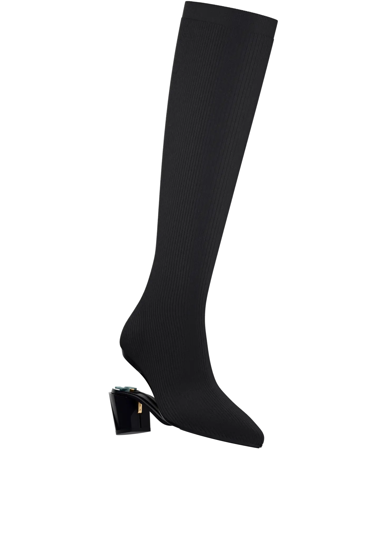 The Knee High Boot - Coal Knit 3 Block - FINAL SALE