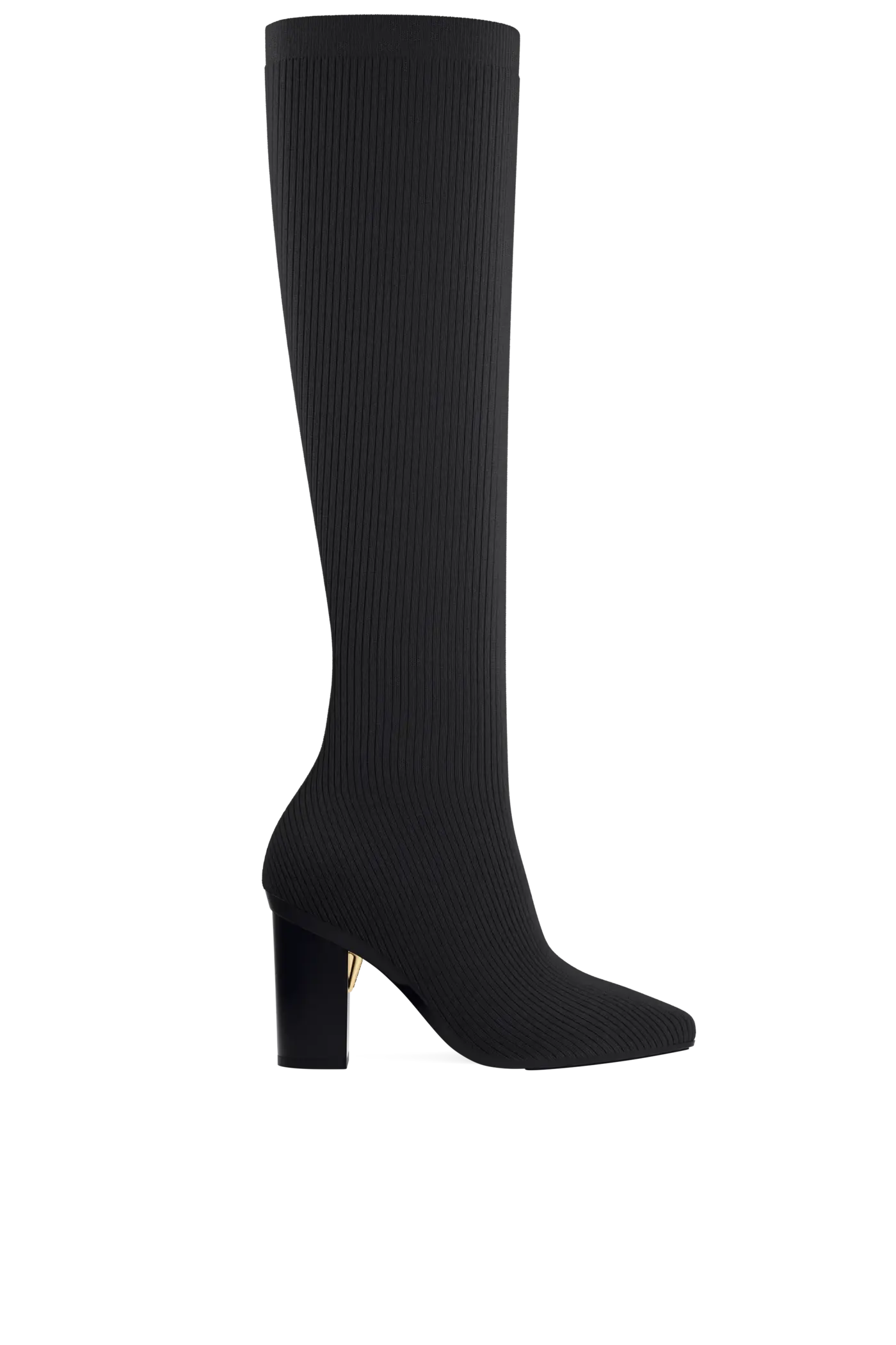 The Knee High Boot - Coal Knit 4 Block - FINAL SALE