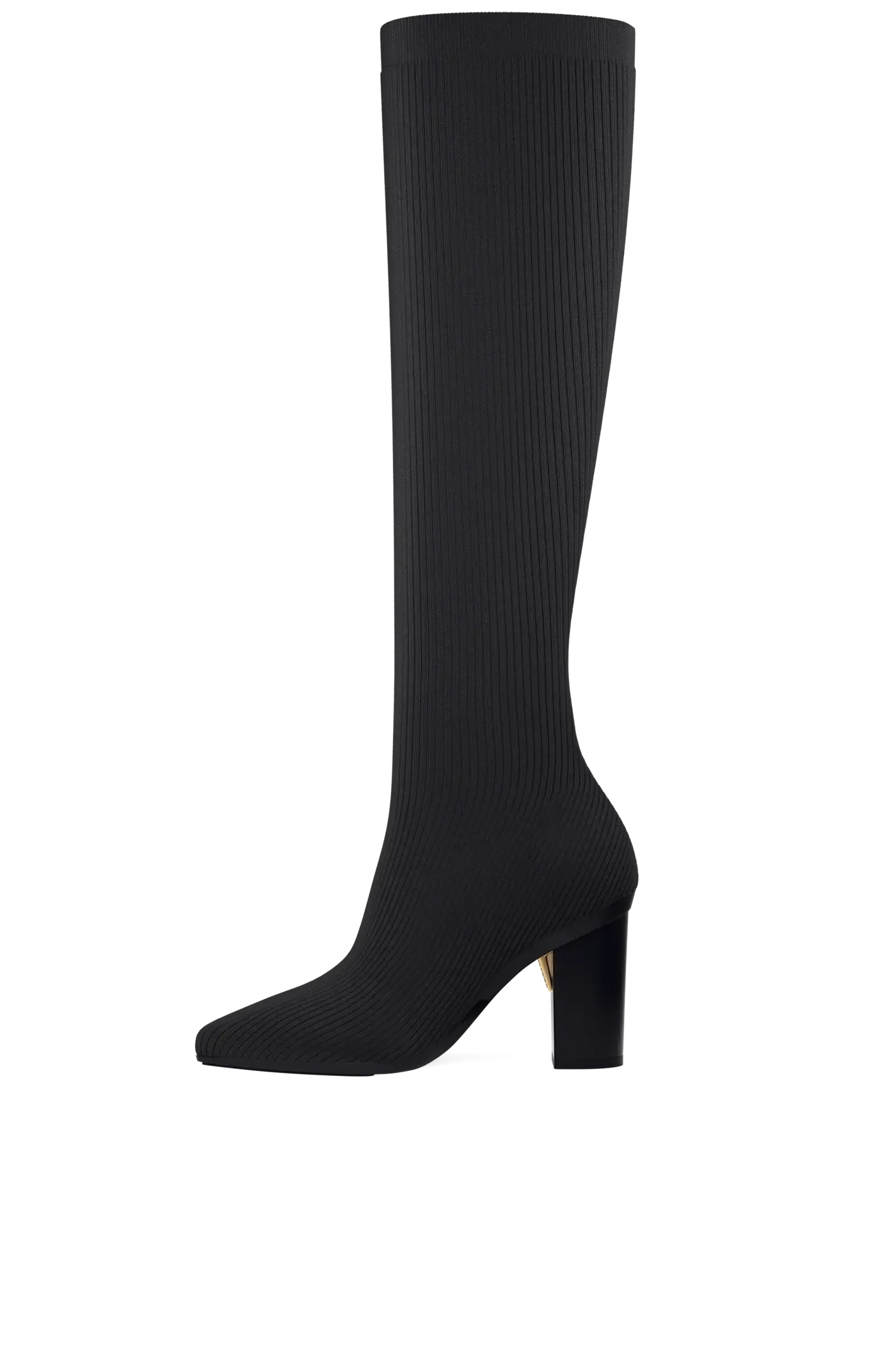 The Knee High Boot - Coal Knit 4 Block - FINAL SALE