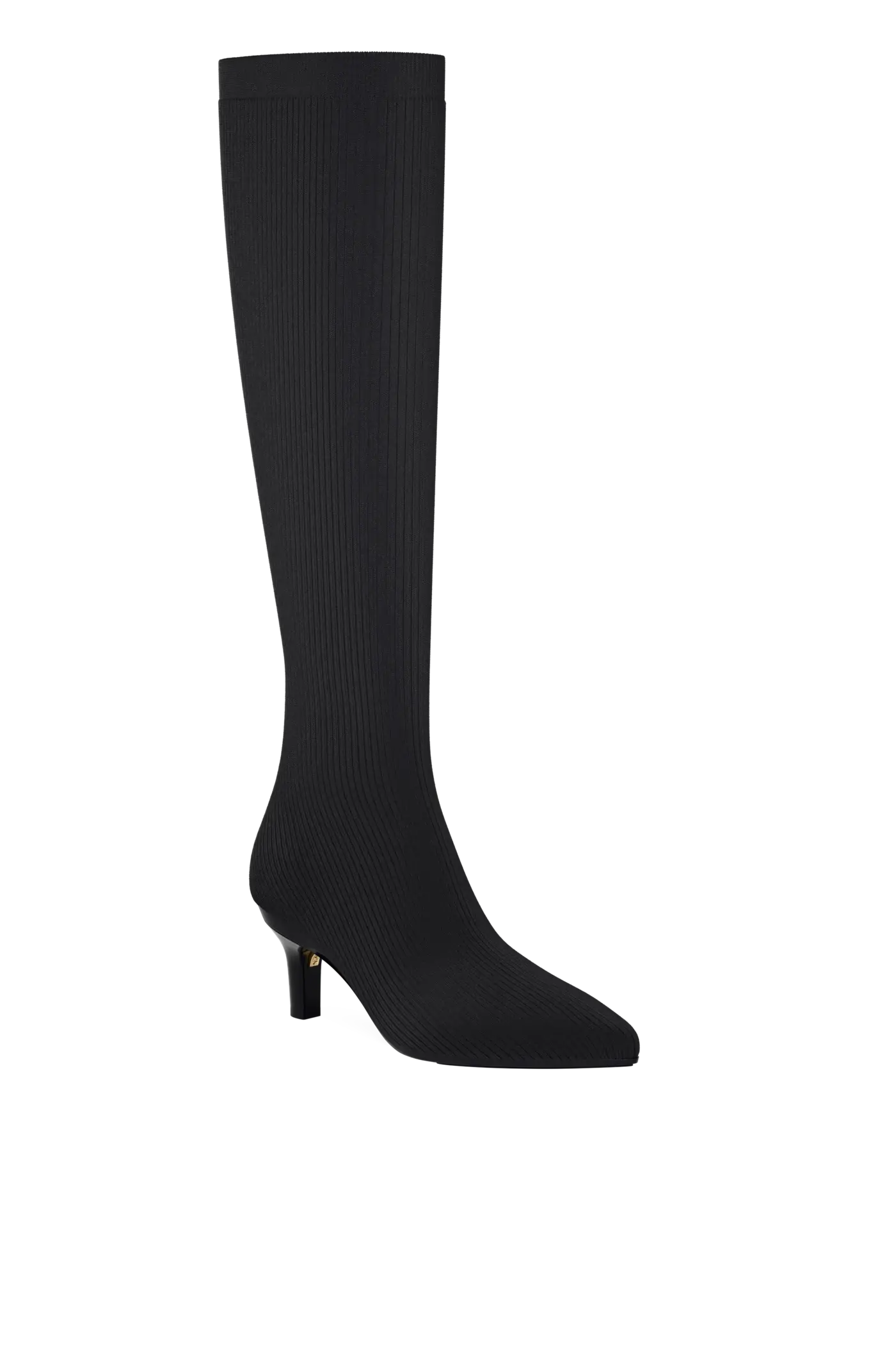 The Knee High Boot - Coal Knit 3 Stiletto - FINAL SALE