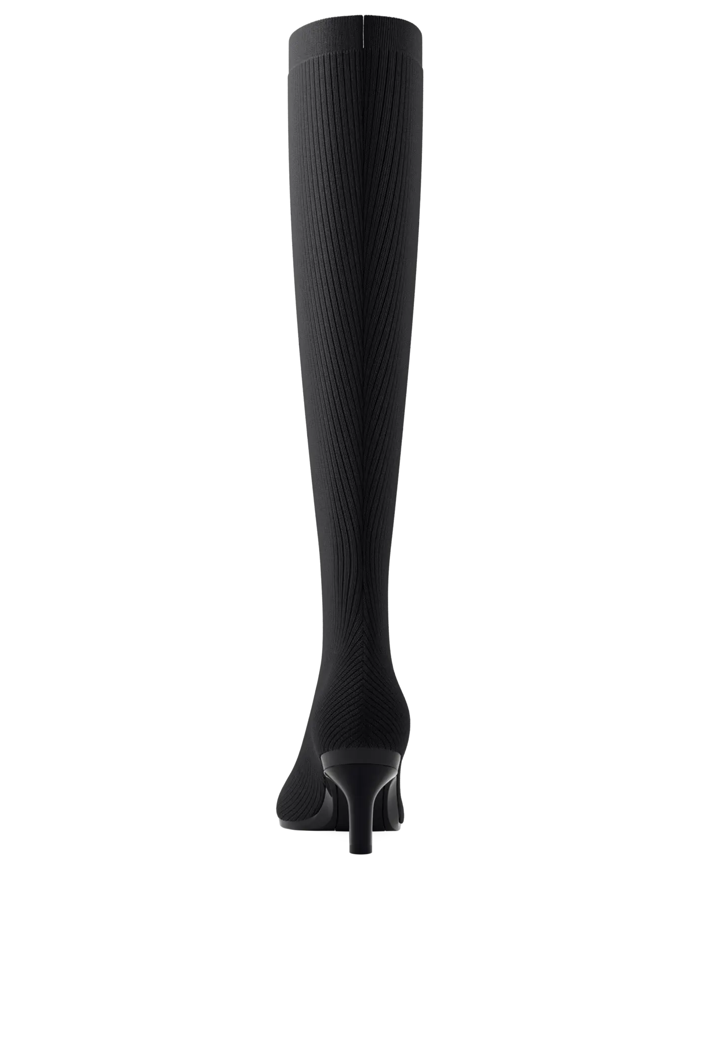 The Knee High Boot - Coal Knit 3 Stiletto - FINAL SALE