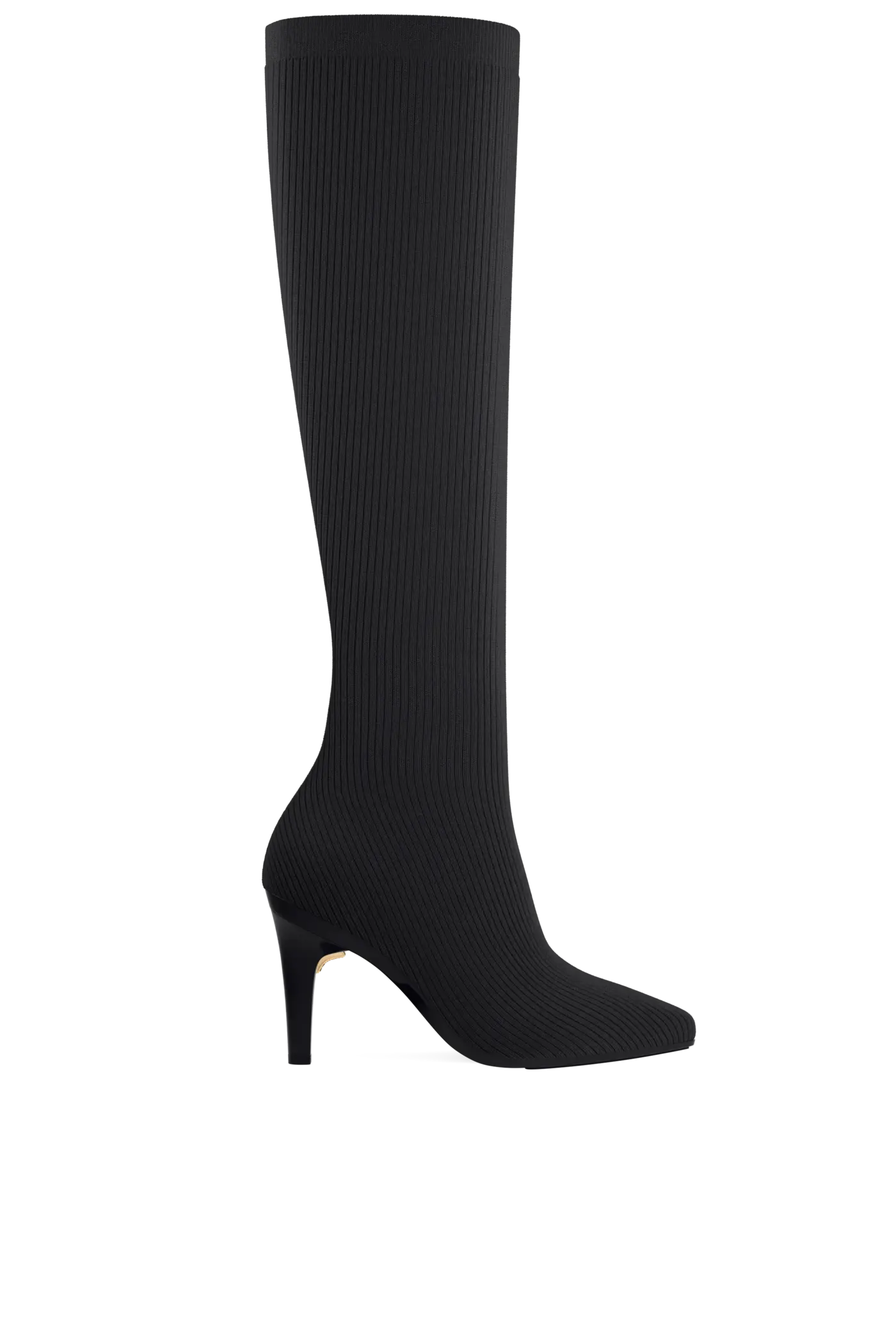 The Knee High Boot - Coal Knit 4 Stiletto - FINAL SALE