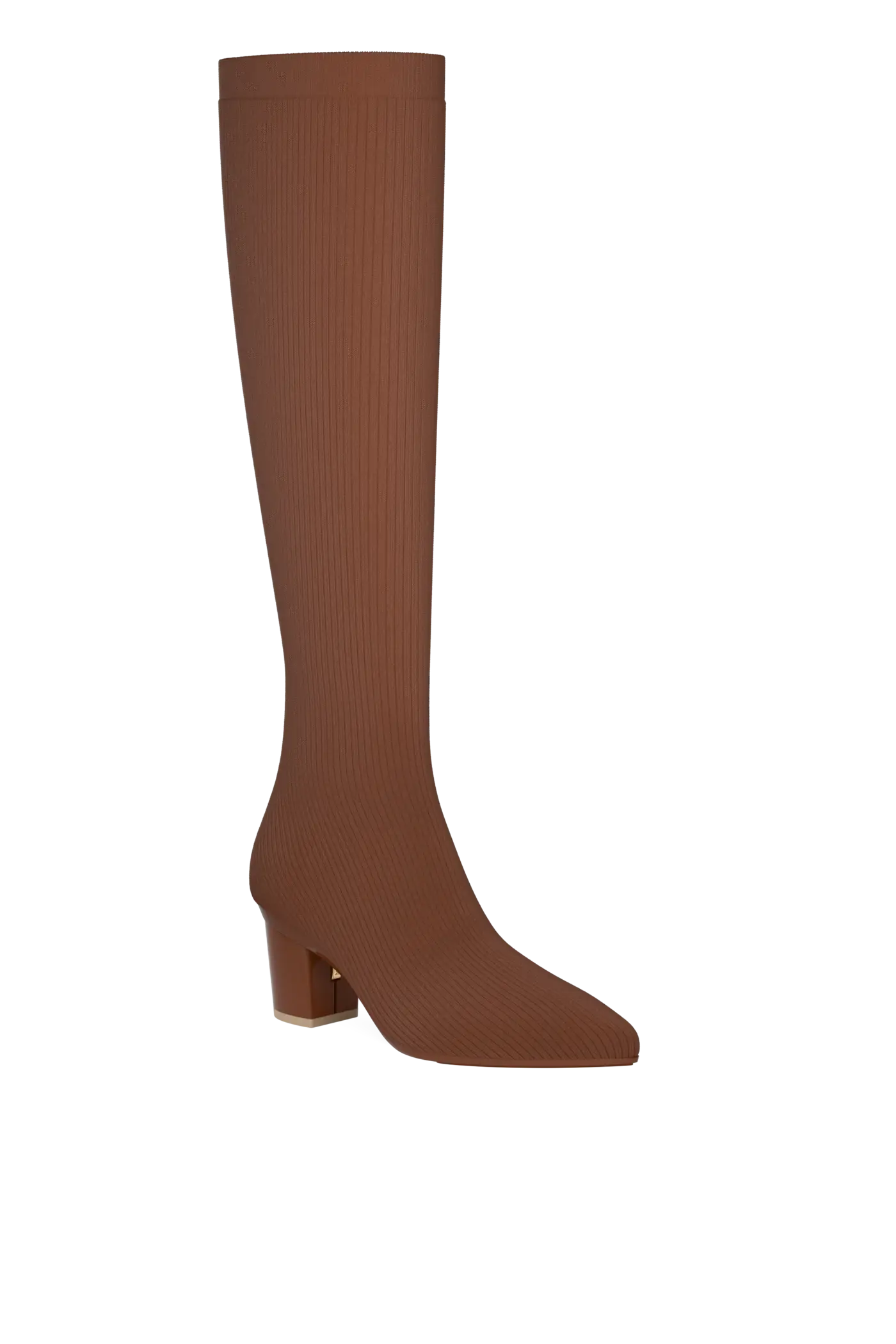 The Knee High Boot - Walnut Knit 3 Block - FINAL SALE