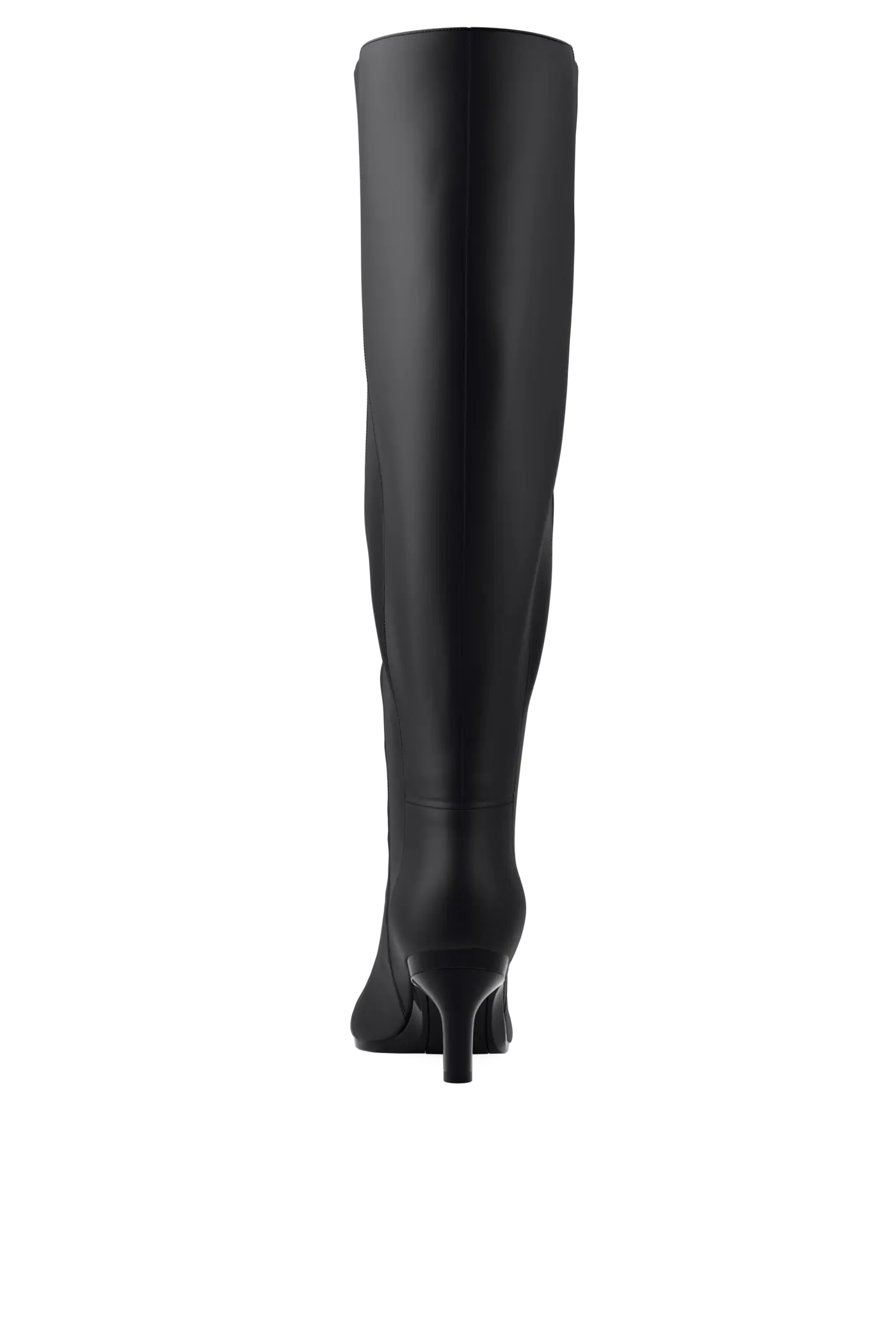 The Knee High Boot - Coal Leather 3 Stiletto - FINAL SALE