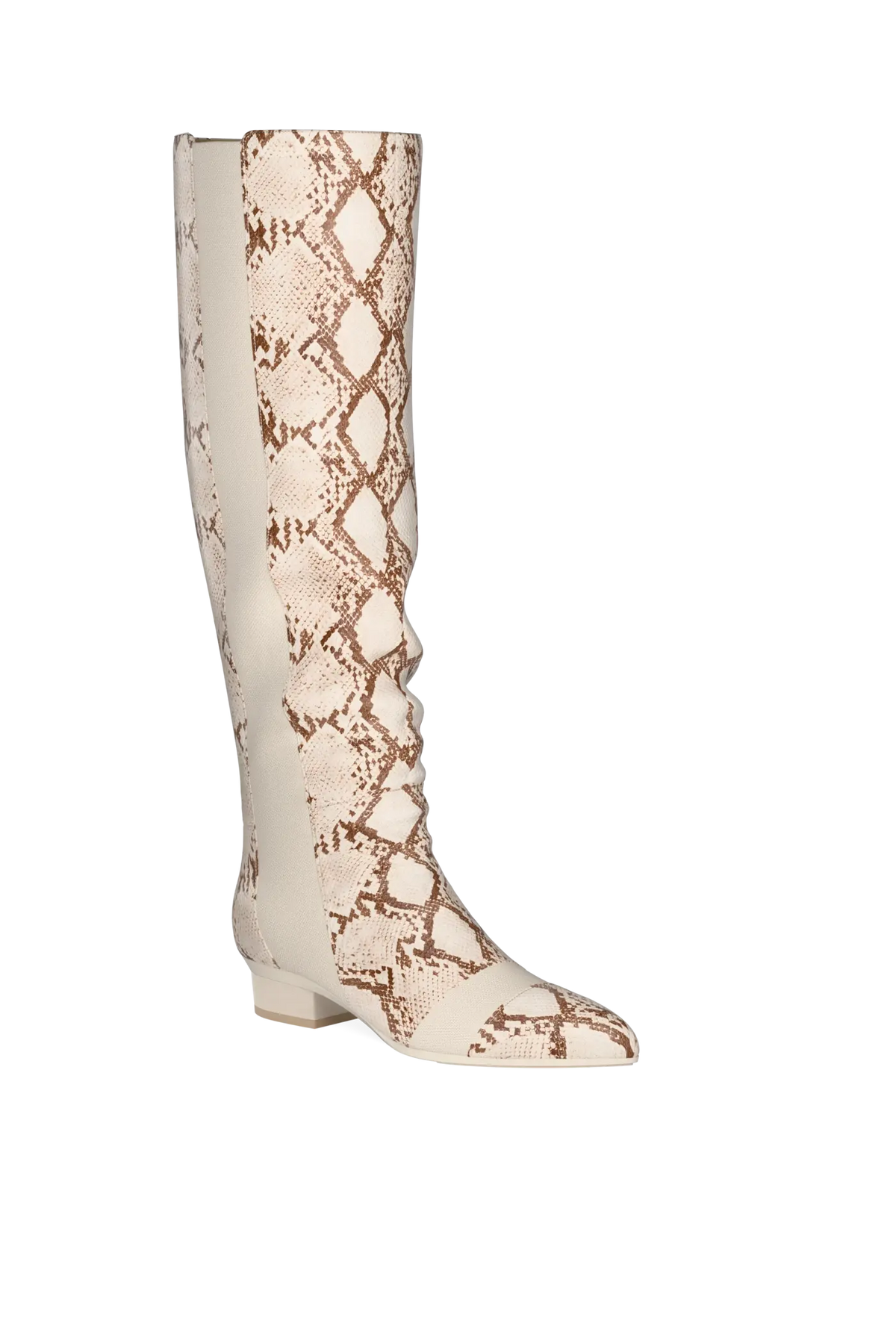 The Knee High Boot Ivory Snakeskin FINAL SALE