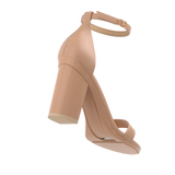 Stelo - Latte, alternate view. Pashion convertible heels go from heel to flat and are customizable with interchangeable heel kits.
