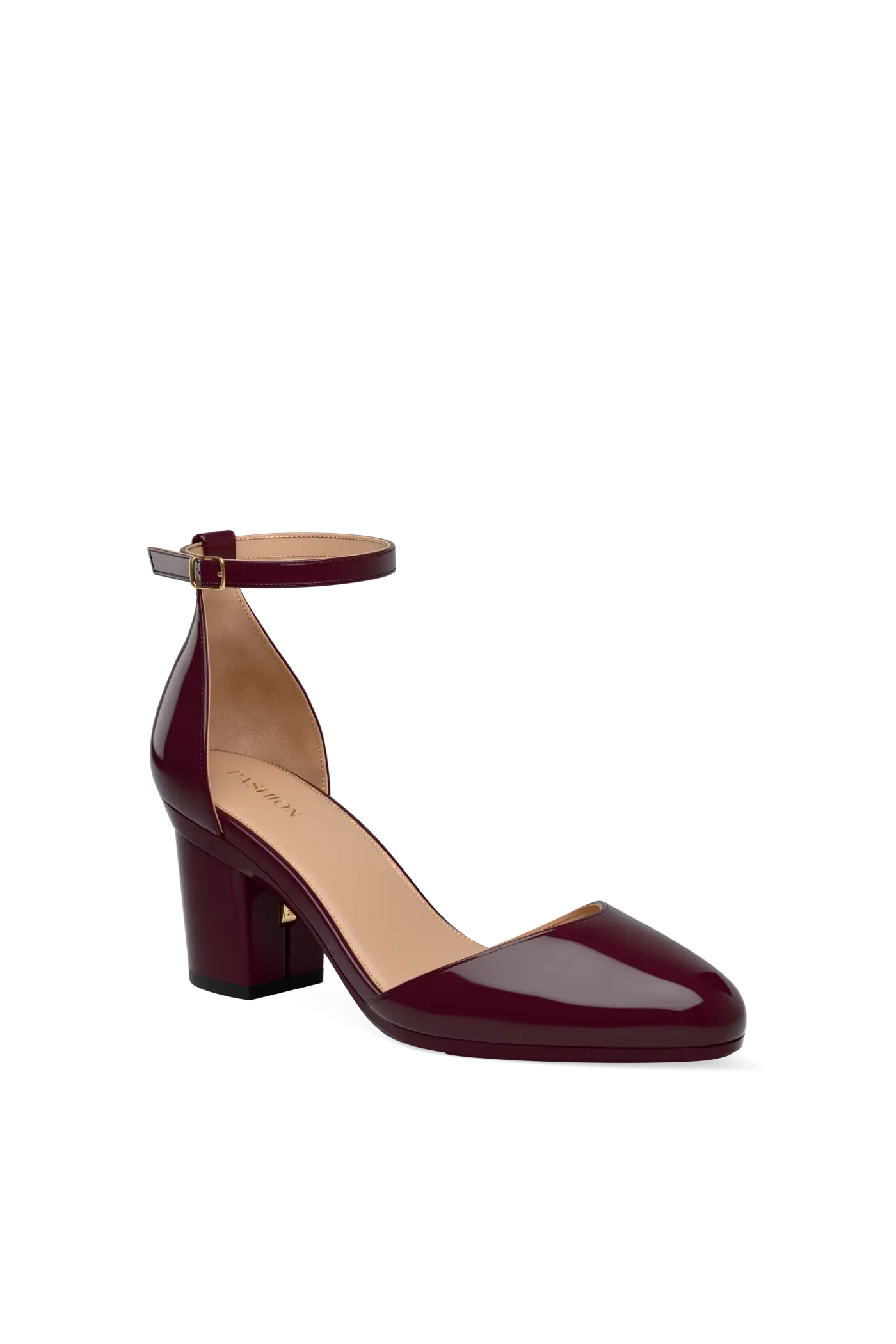 The Margot - Cherry Mocha Patent 3 Block