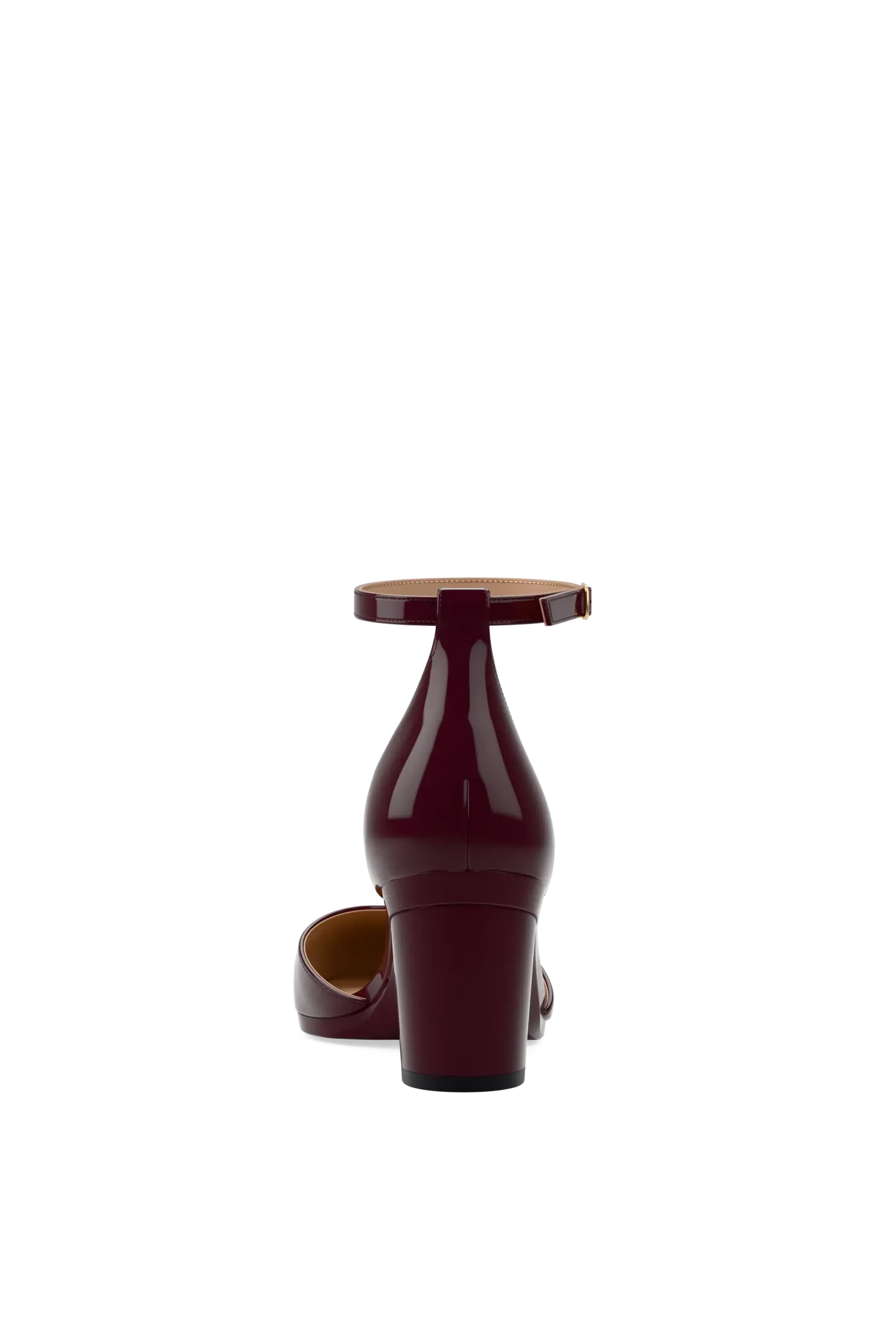 The Margot - Cherry Mocha Patent 3 Block