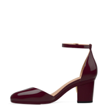 Margot D'Orsay - Cherry Mocha Patent 3 Block