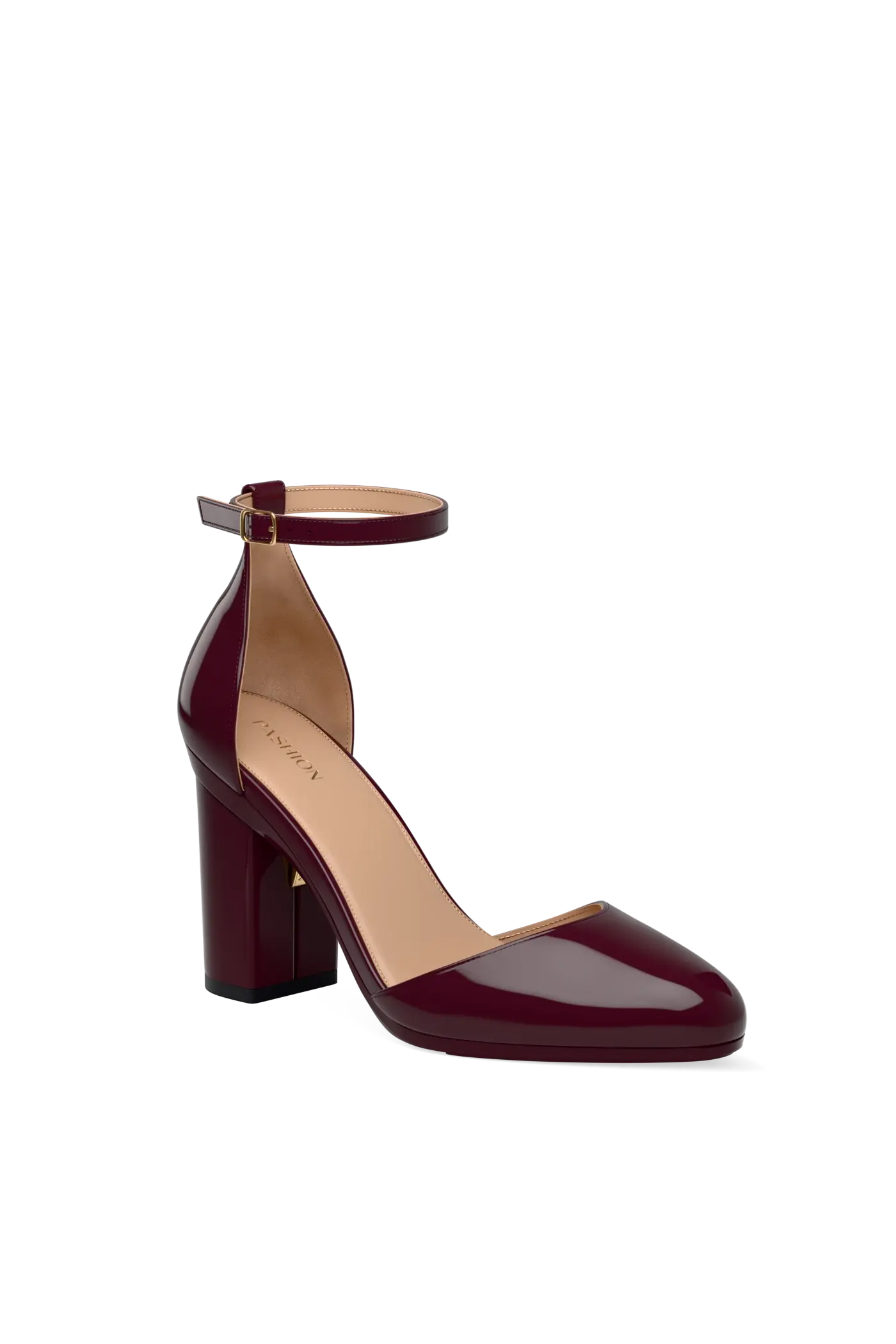 The Margot - Cherry Mocha Patent 4 Block