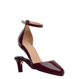 Margot D'Orsay - Cherry Mocha Patent 3 Stiletto