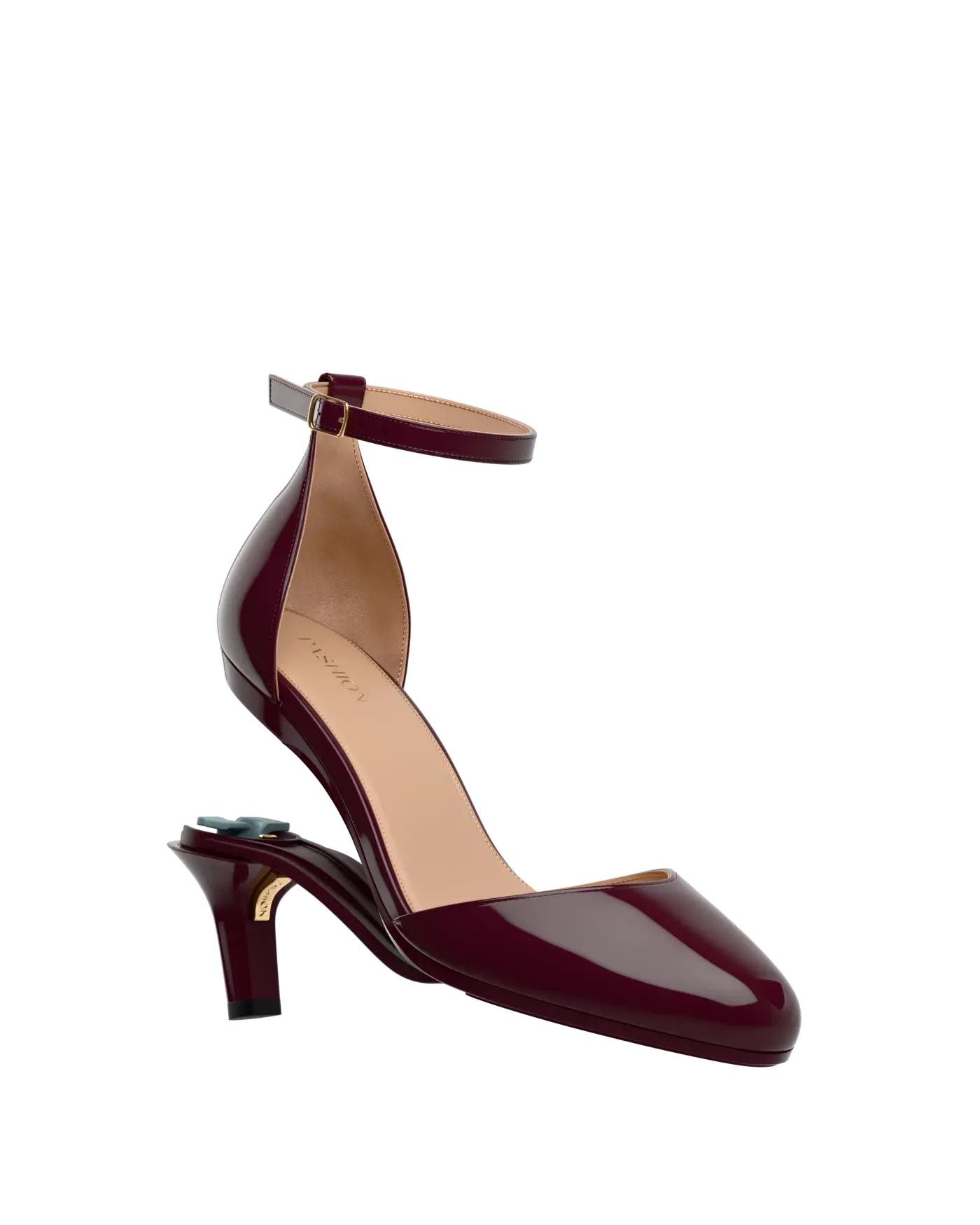 Margot D'Orsay - Cherry Mocha Patent 3 Stiletto