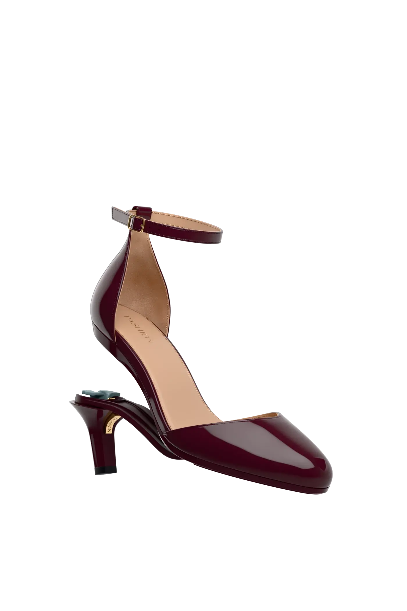 The Margot - Cherry Mocha Patent 3 Stiletto