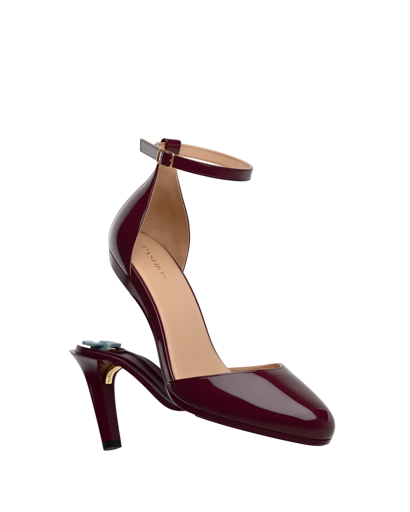 Margot D'Orsay - Cherry Mocha Patent 4 Stiletto