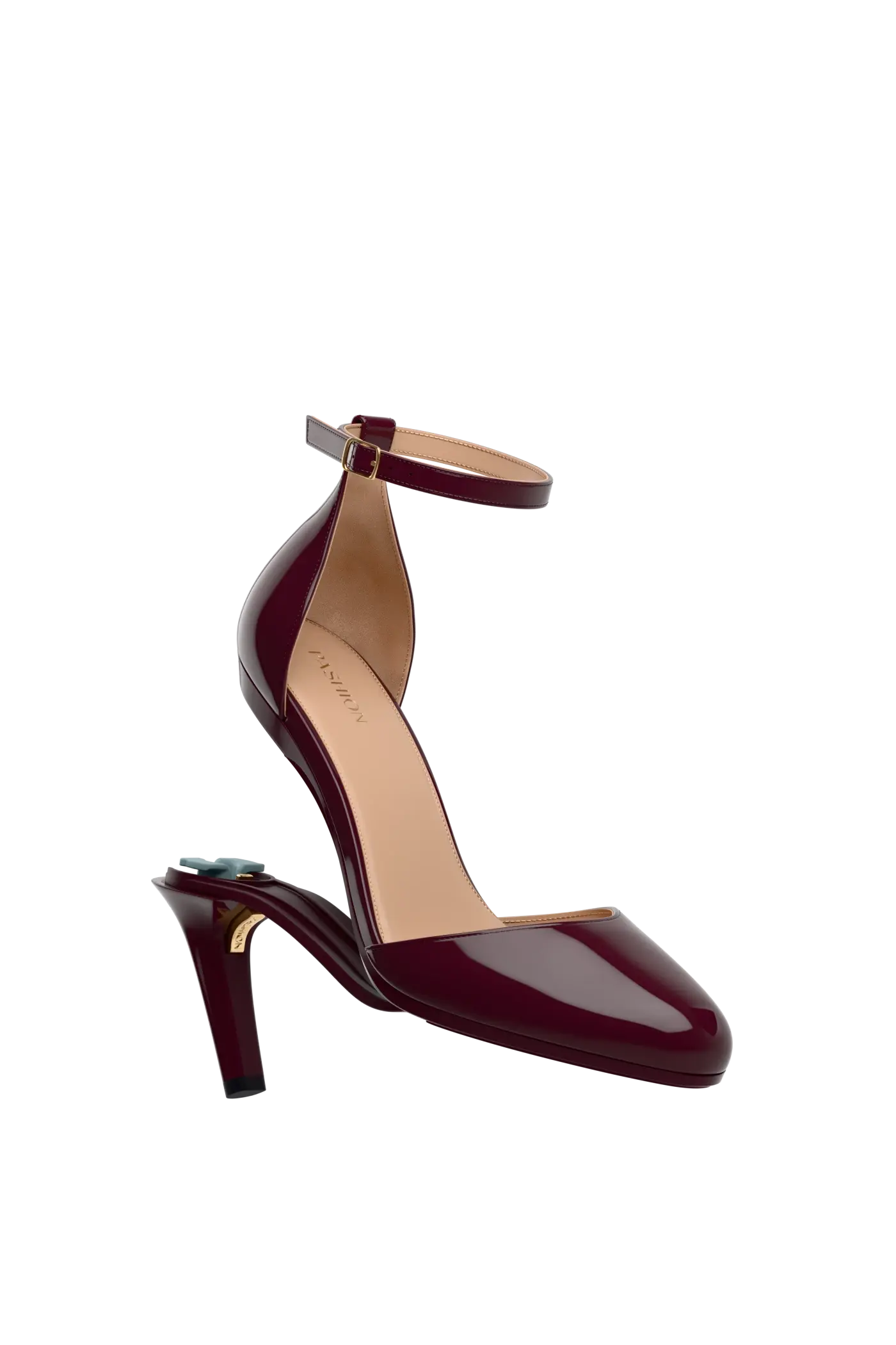 The Margot - Cherry Mocha Patent 4 Stiletto