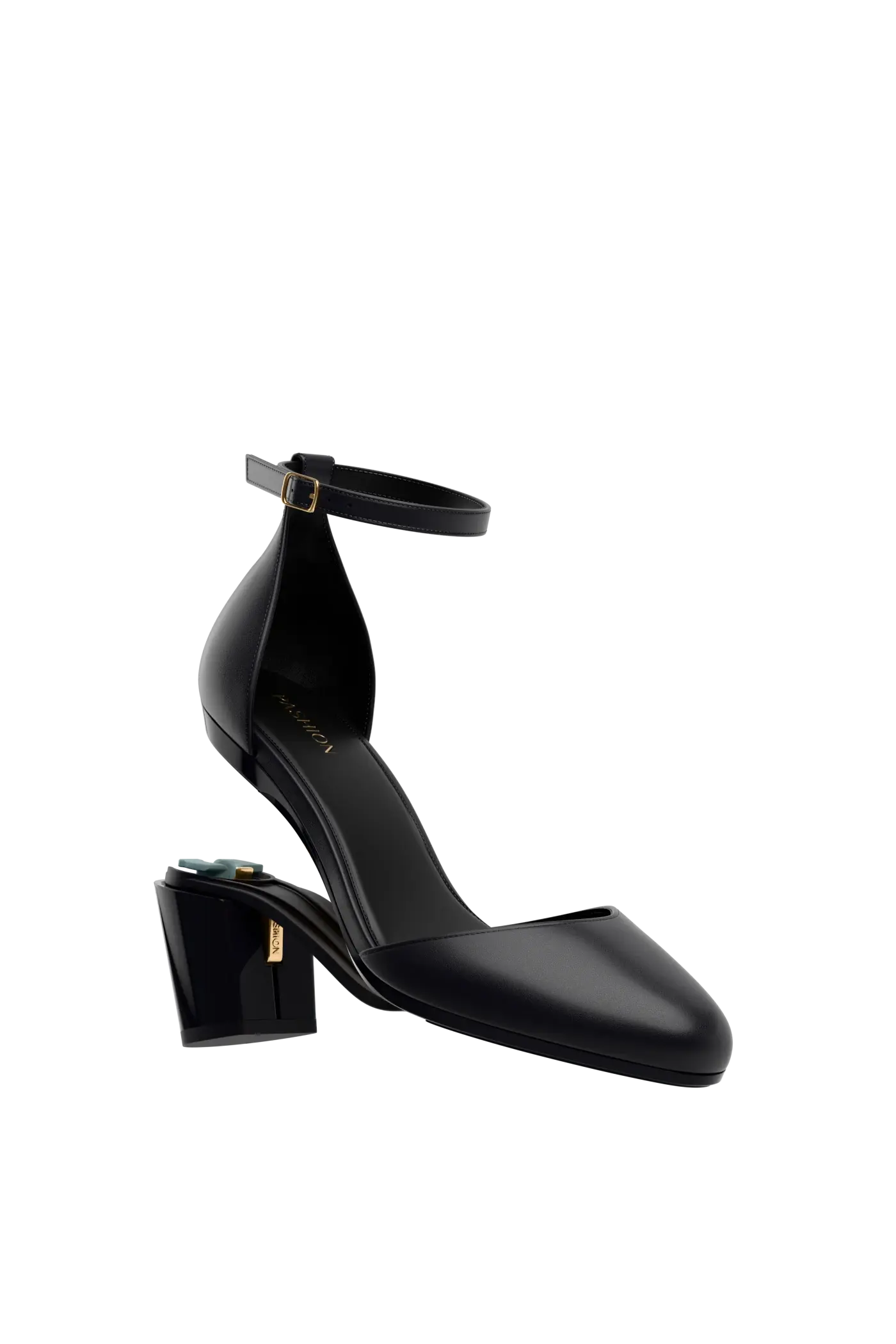 The Margot - Coal Leather 3 Block