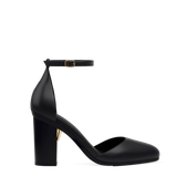 Margot D'Orsay - Coal Black Leather 4 Block