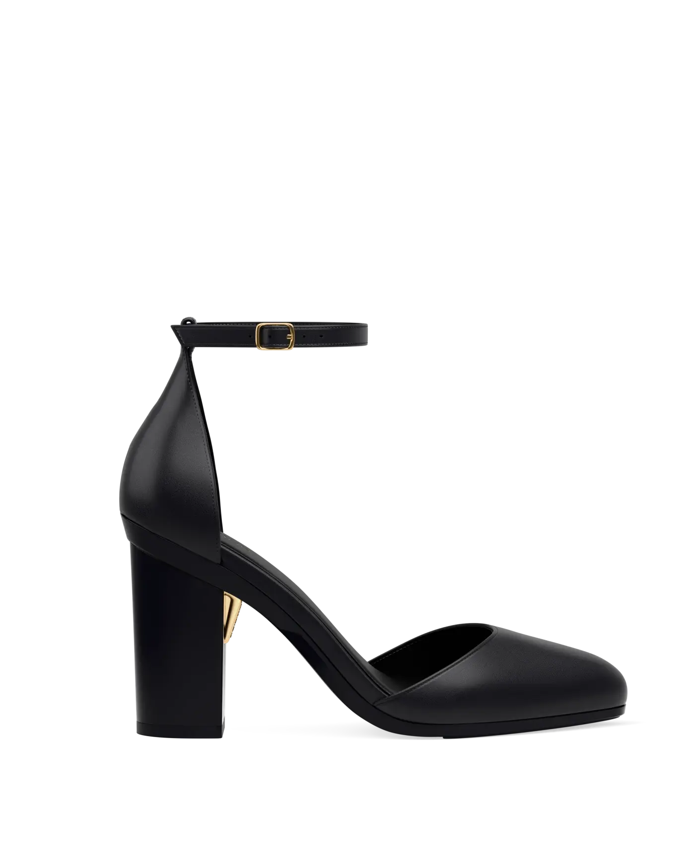 Margot D'Orsay - Coal Black Leather 4 Block