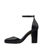 Margot D'Orsay - Coal Black Leather 4 Block