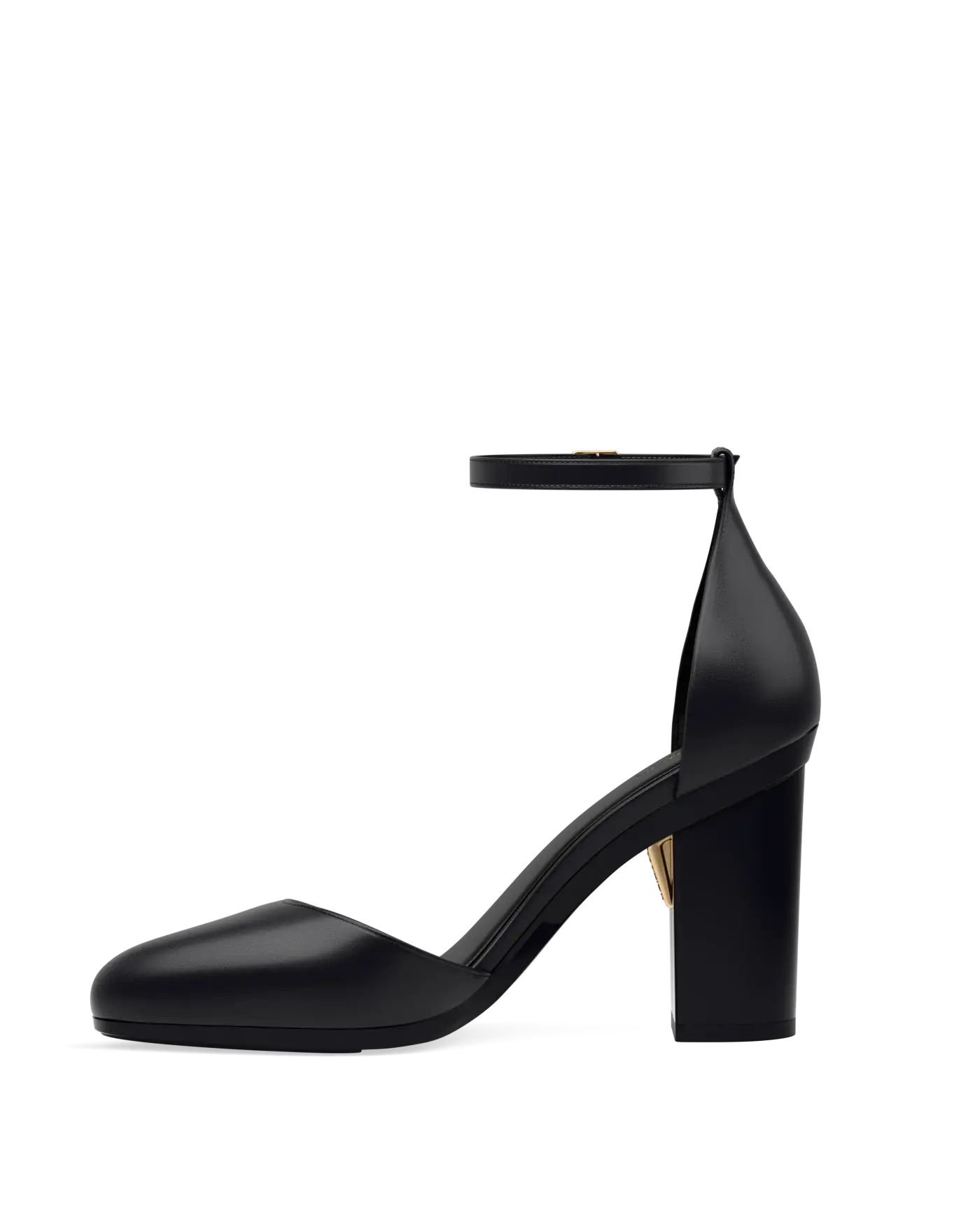 Margot D'Orsay - Coal Black Leather 4 Block