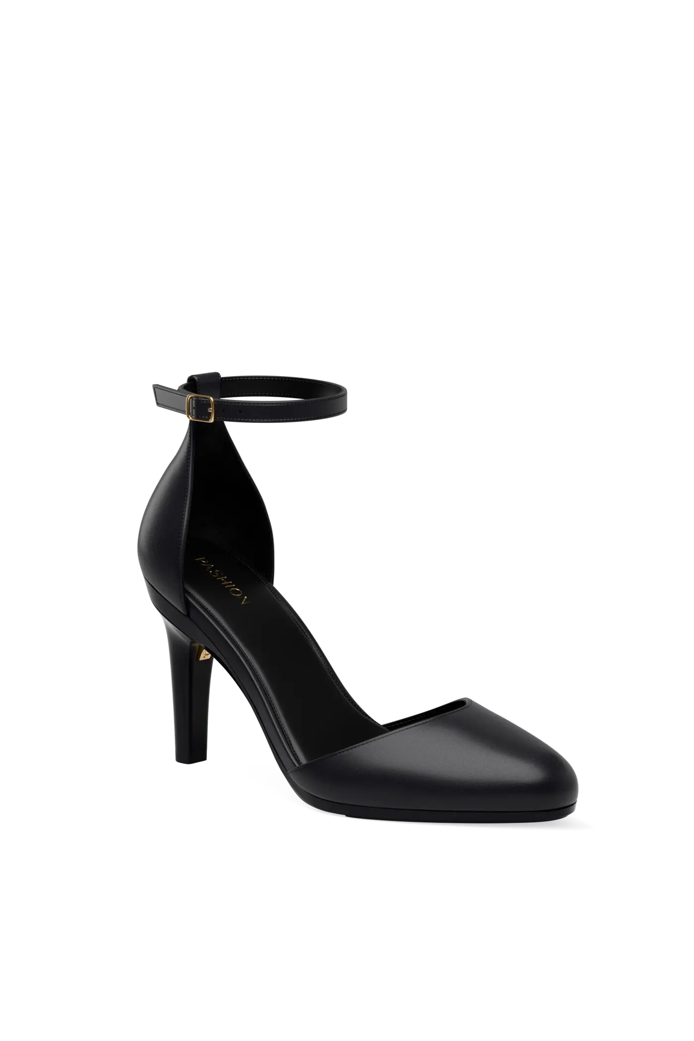 The Margot - Coal Leather 4 Stiletto