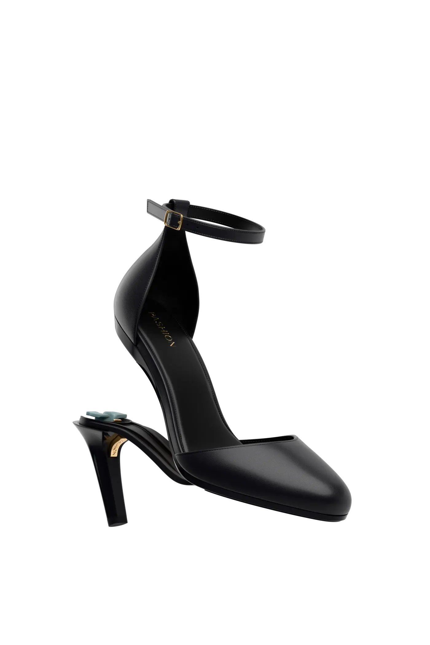 The Margot - Coal Leather 4 Stiletto