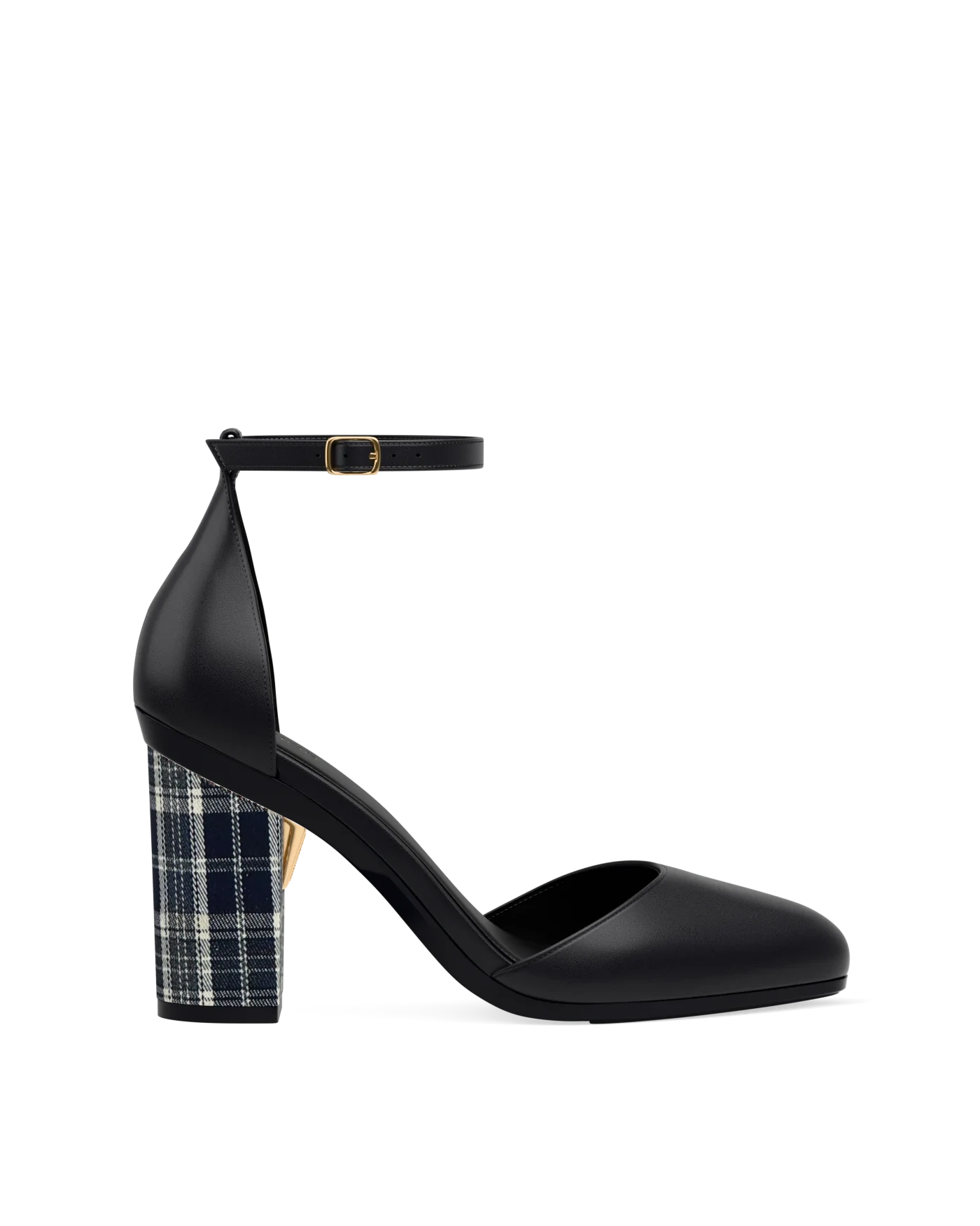 Block Heel Kit 4 Midnight Tartan