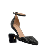 Margot D'Orsay - Coal Black Tweed 3 Block
