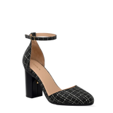 Margot D'Orsay - Coal Black Tweed 4 Block