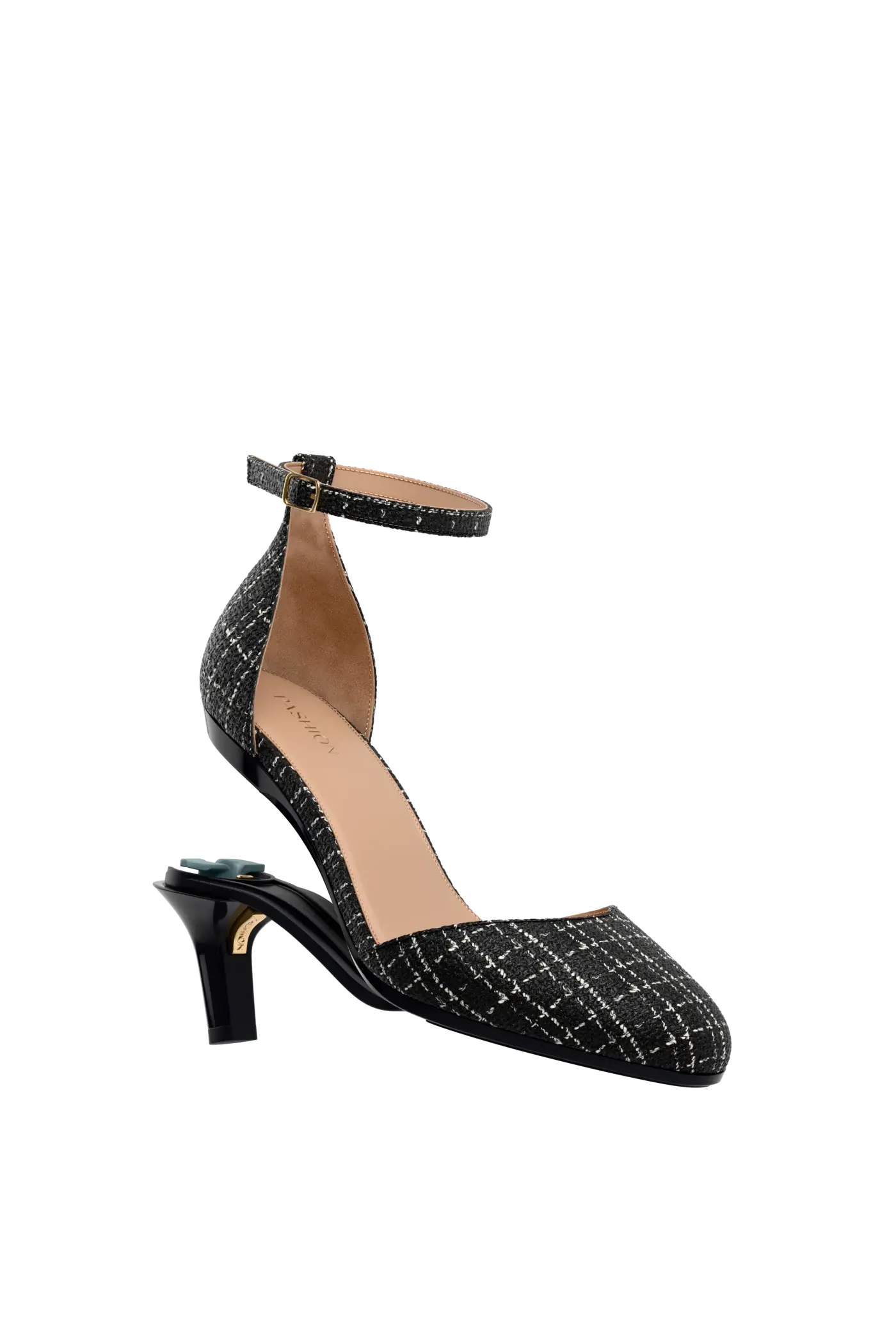 The Margot - Coal Tweed 3 Stiletto